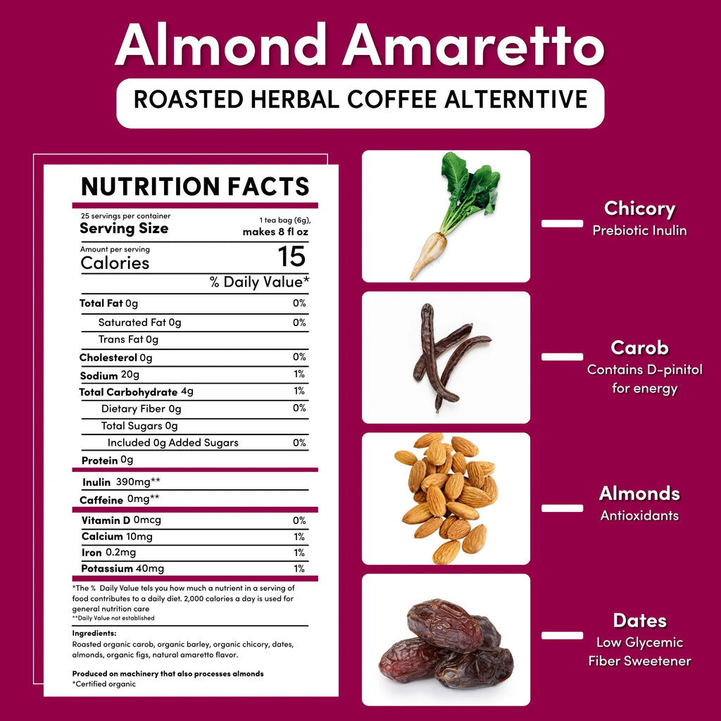 Almond Amaretto Chicory Herbal Coffee