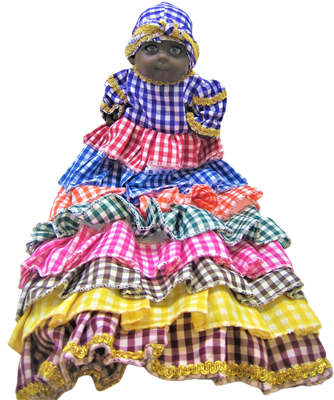 Baby Oya Doll Checkered Pattern(Single Doll)