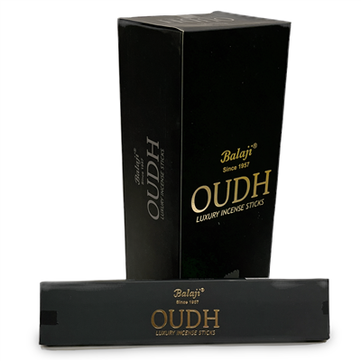 Balaji - OUDH, Luxury Incense Sticks (15 sticks x 12 packets)