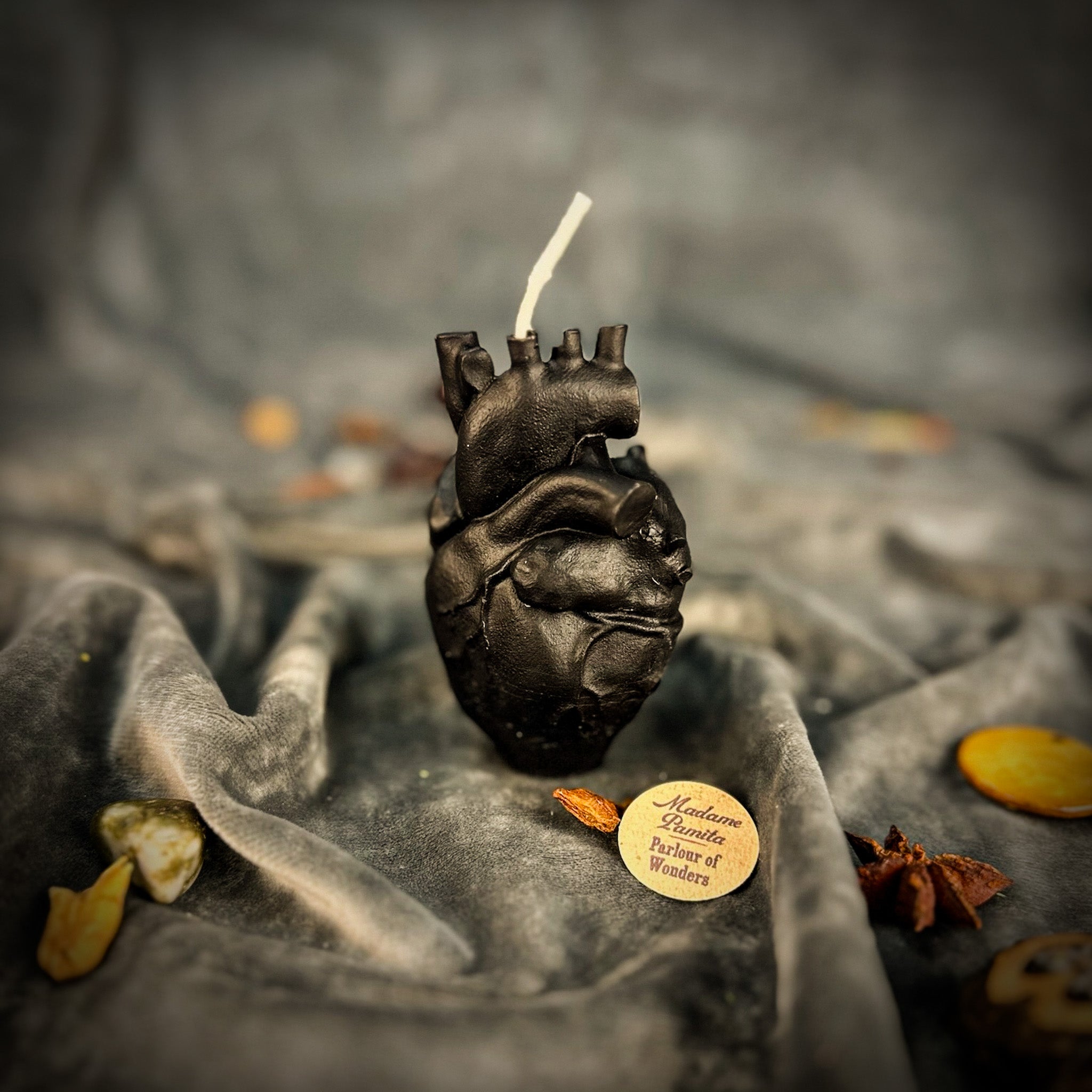 Beeswax Anatomical Heart Spell Candle - Love & Emotional Healing Magic