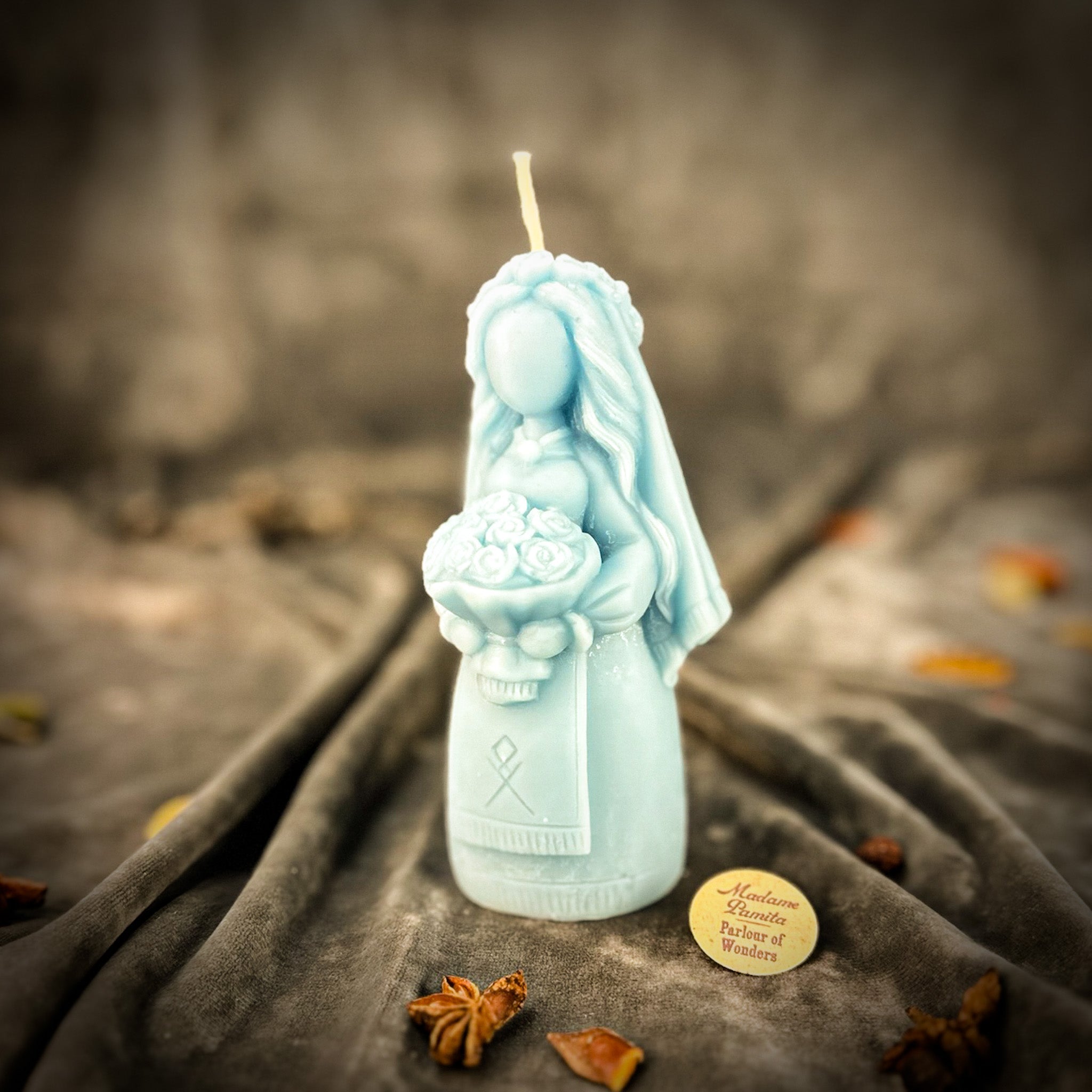 Beeswax Lada Motanka Spell Candle - Ancestral Blessings, Love & Protection