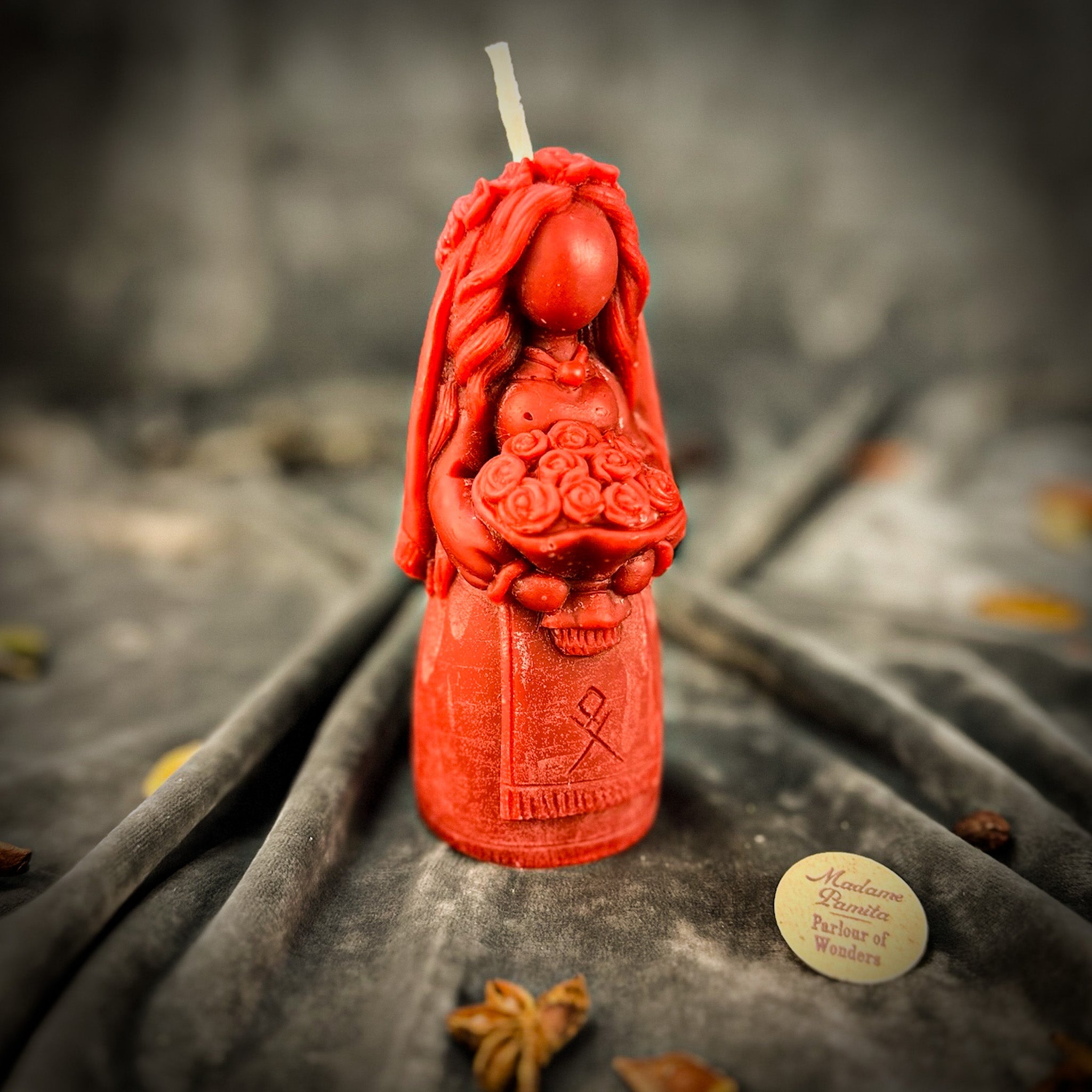 Beeswax Lada Motanka Spell Candle - Ancestral Blessings, Love & Protection