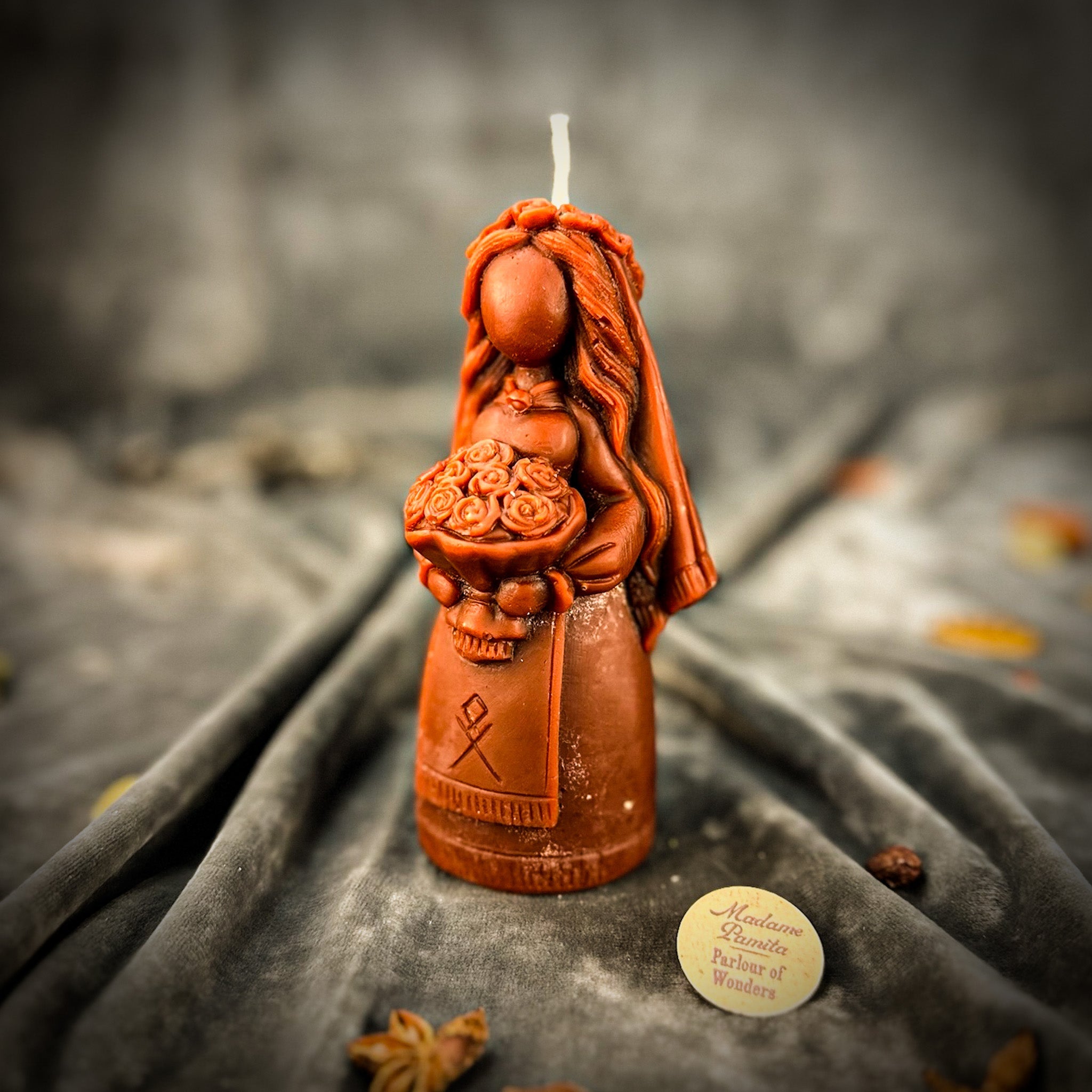 Beeswax Lada Motanka Spell Candle - Ancestral Blessings, Love & Protection