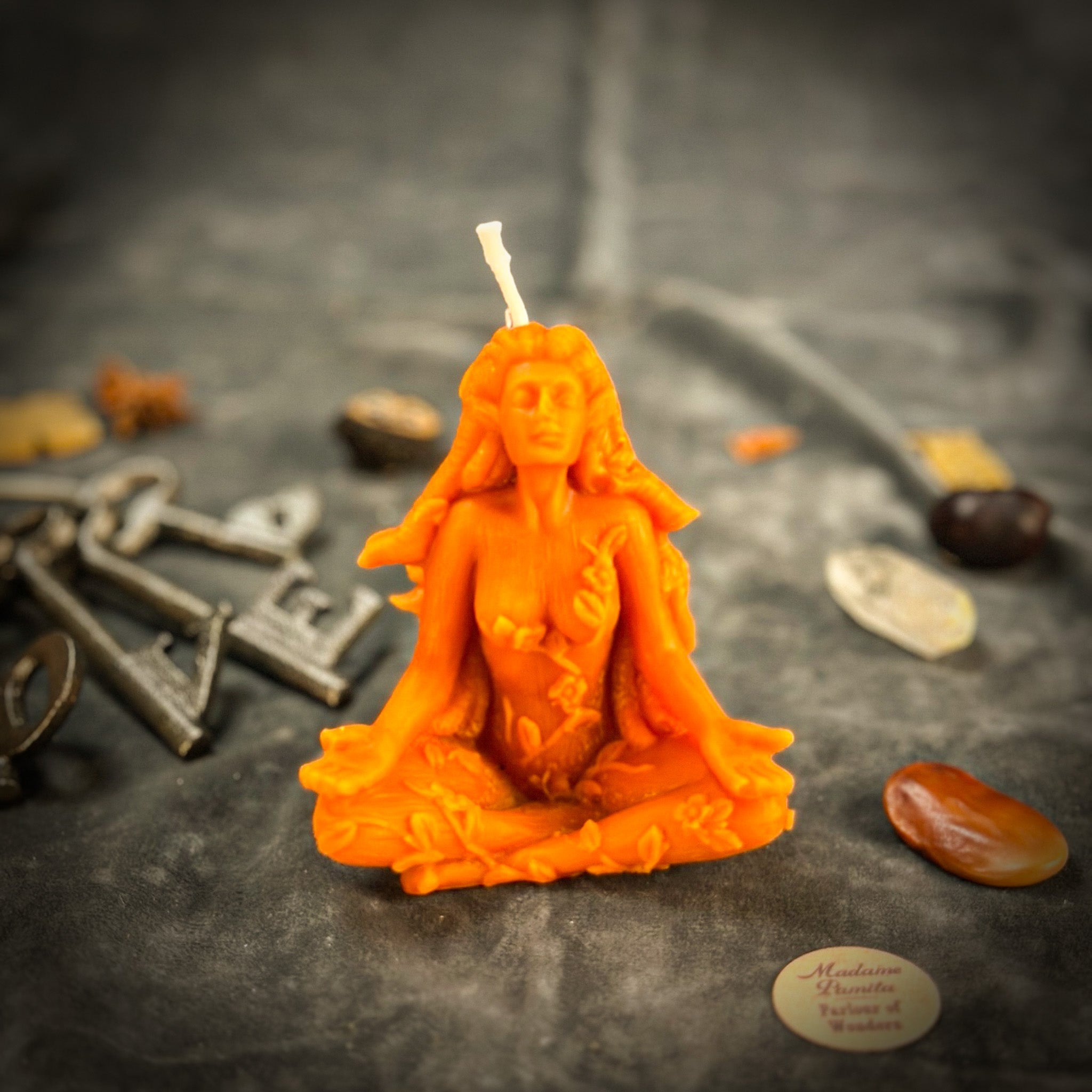 Beeswax Forest Fairy Spell Candle - Nature Spirits, Peace & Enchantment