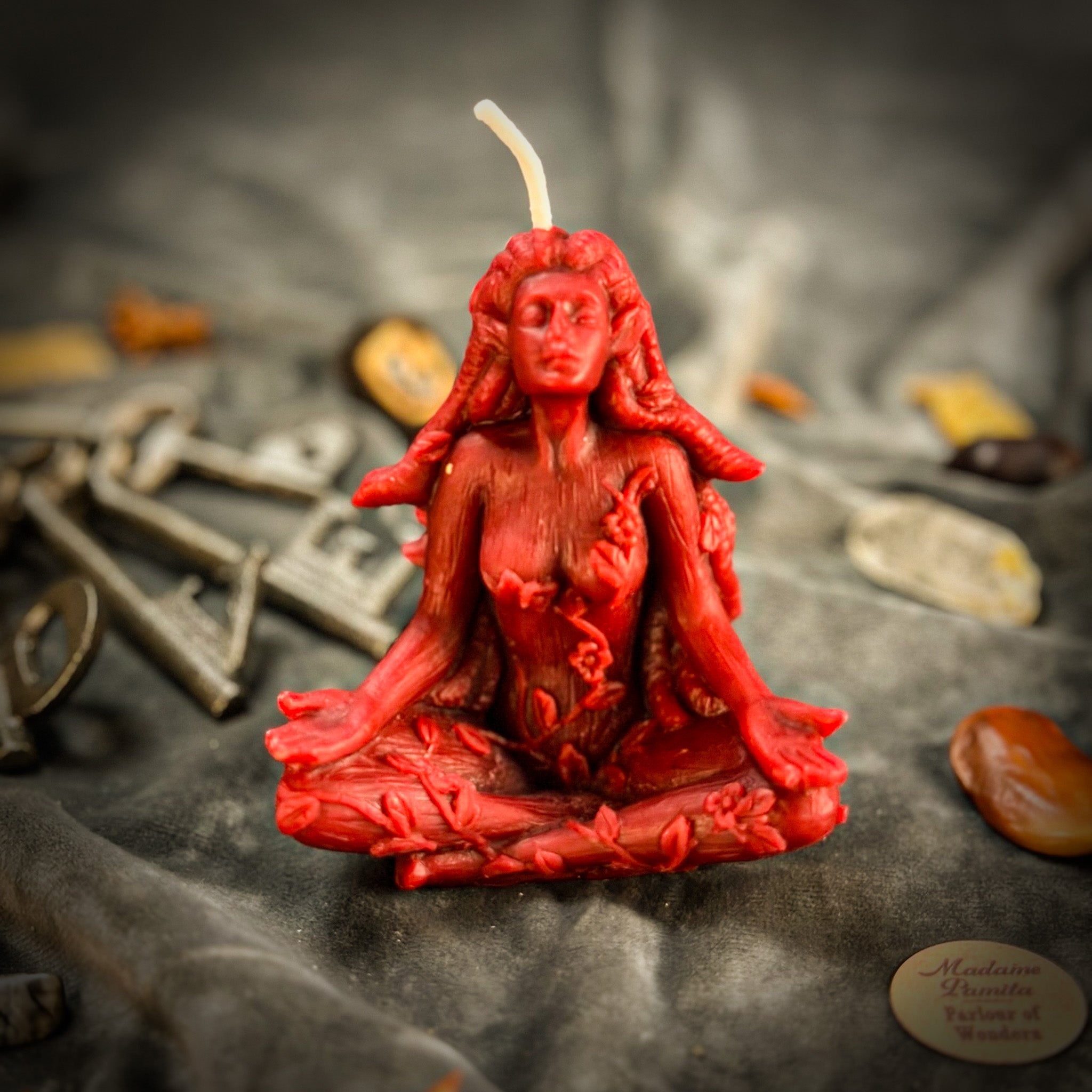 Beeswax Forest Fairy Spell Candle - Nature Spirits, Peace & Enchantment