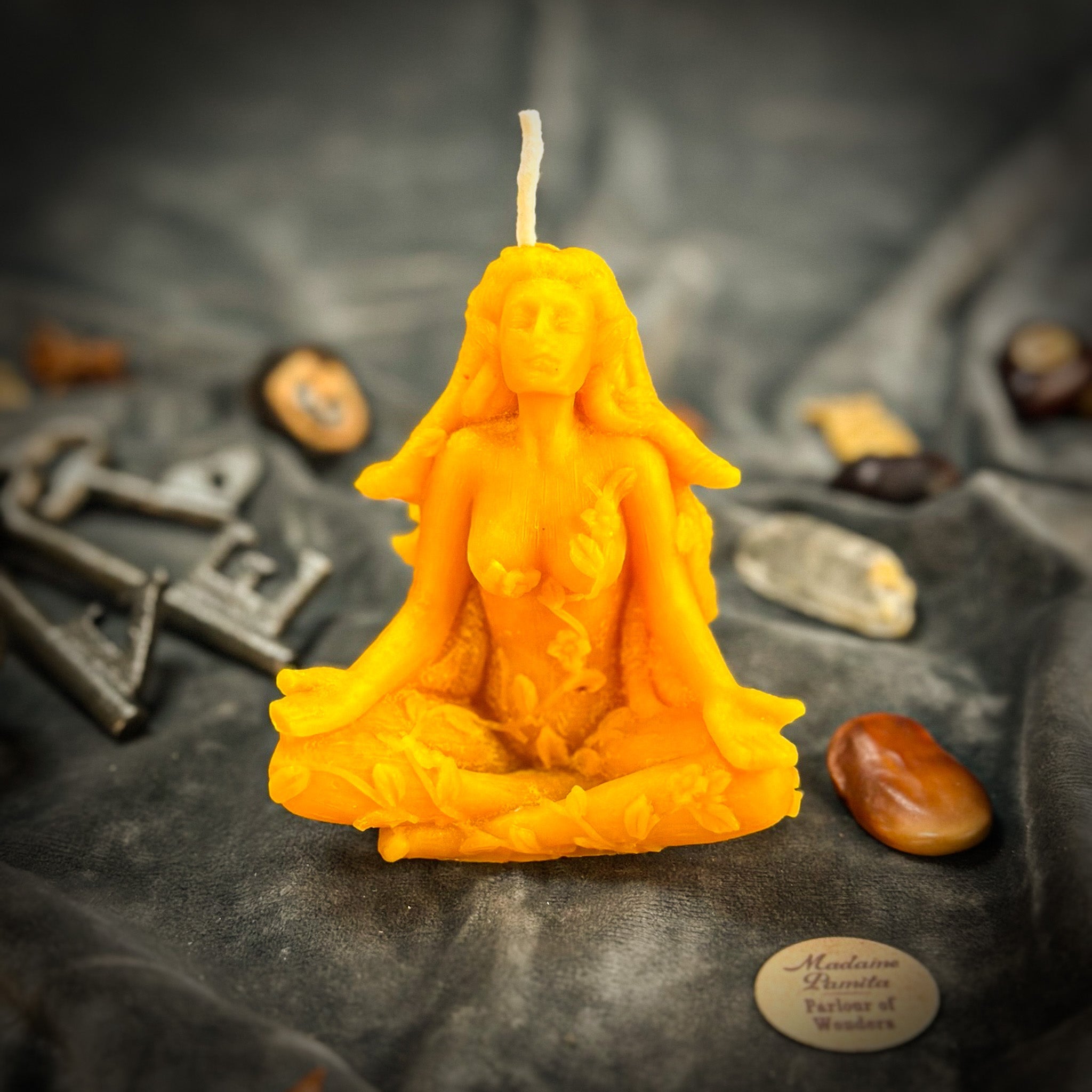 Beeswax Forest Fairy Spell Candle - Nature Spirits, Peace & Enchantment