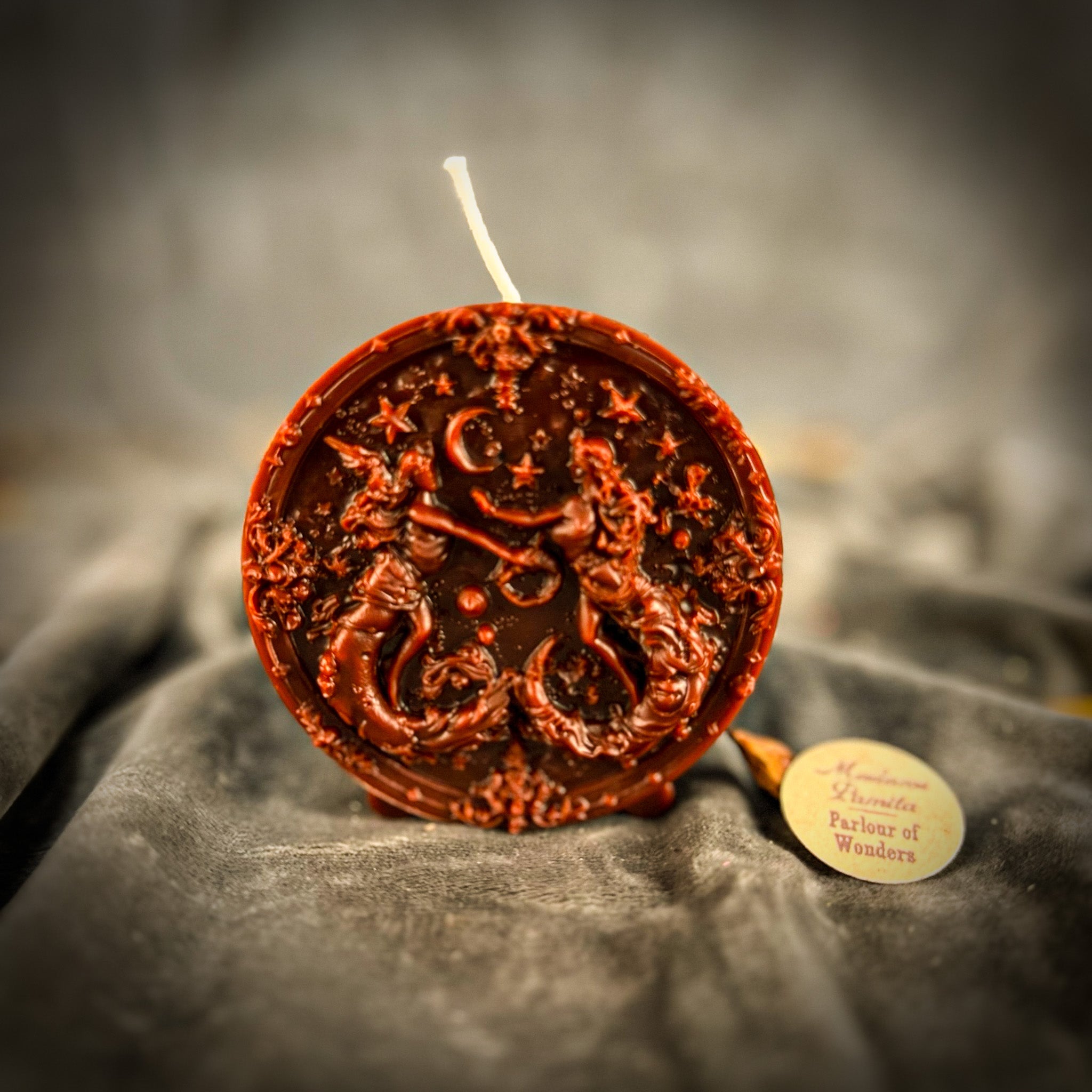 Beeswax Gemini Twins Zodiac Spell Candle - Communication, Creativity & Adaptability