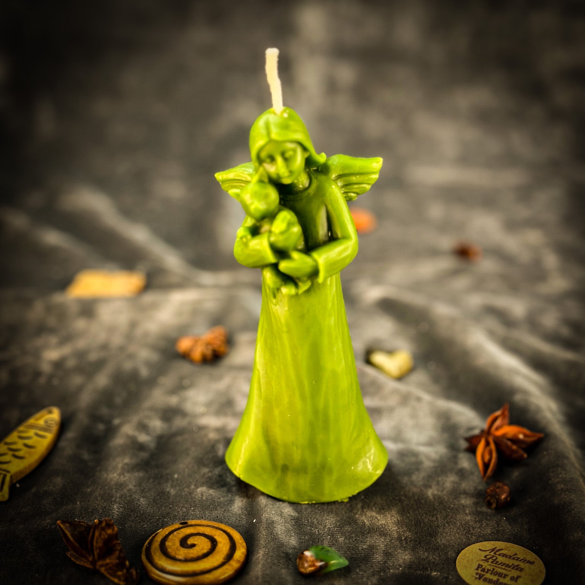 Beeswax Cat Guardian Spirit Spell Candle - Pet Protection & Healing