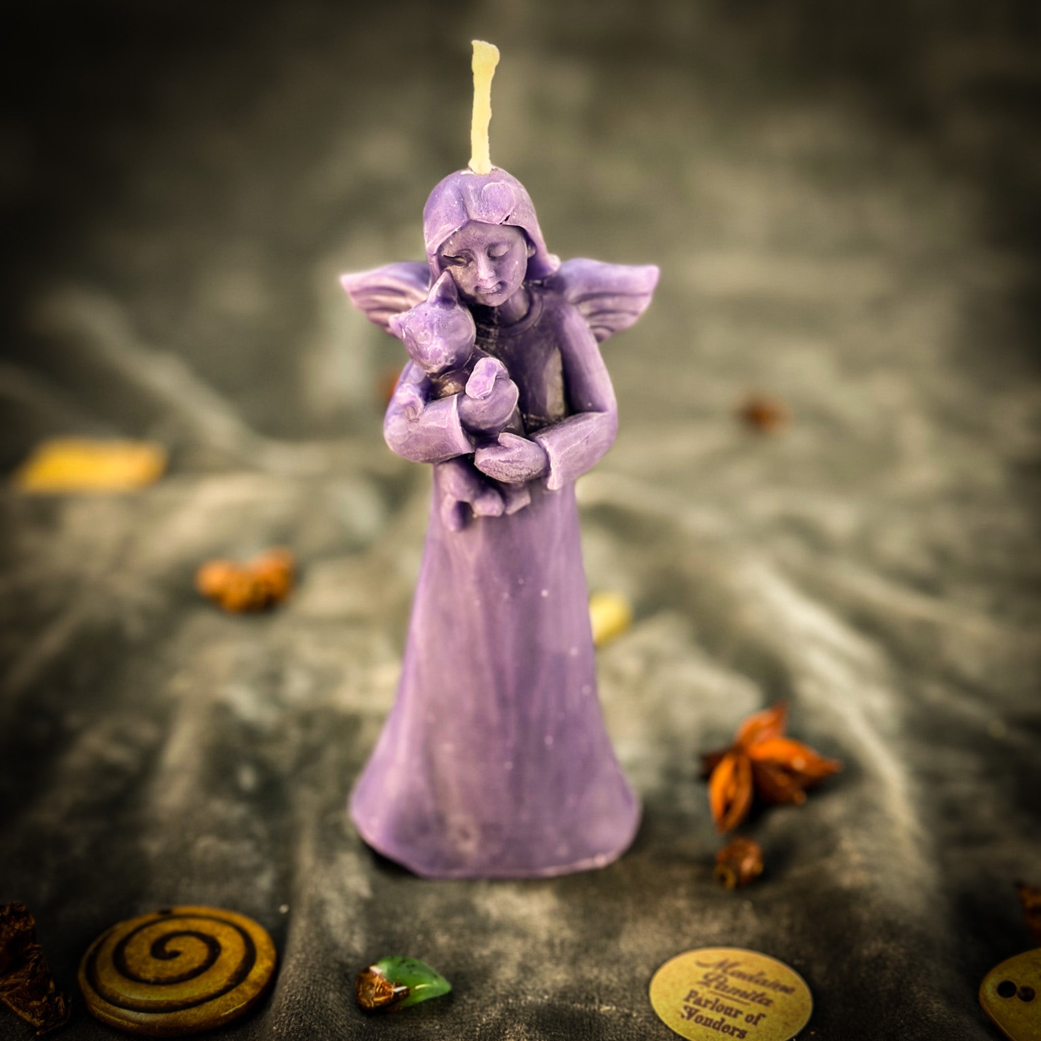Cat Guardian Spirit Candle Spell Kit - Pet Protection and Healing