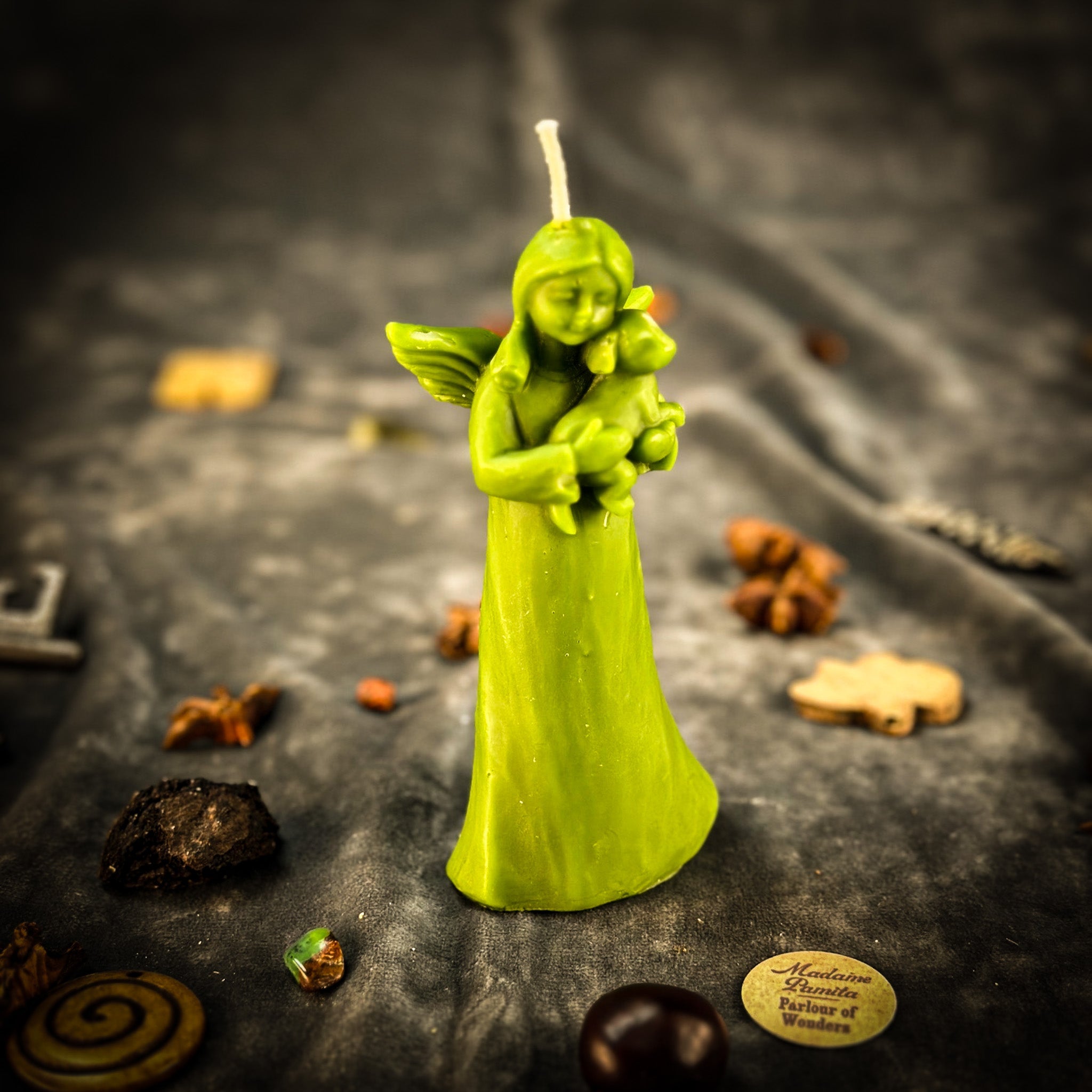 Beeswax Dog Guardian Spirit Spell Candle - Pet Protection & Healing
