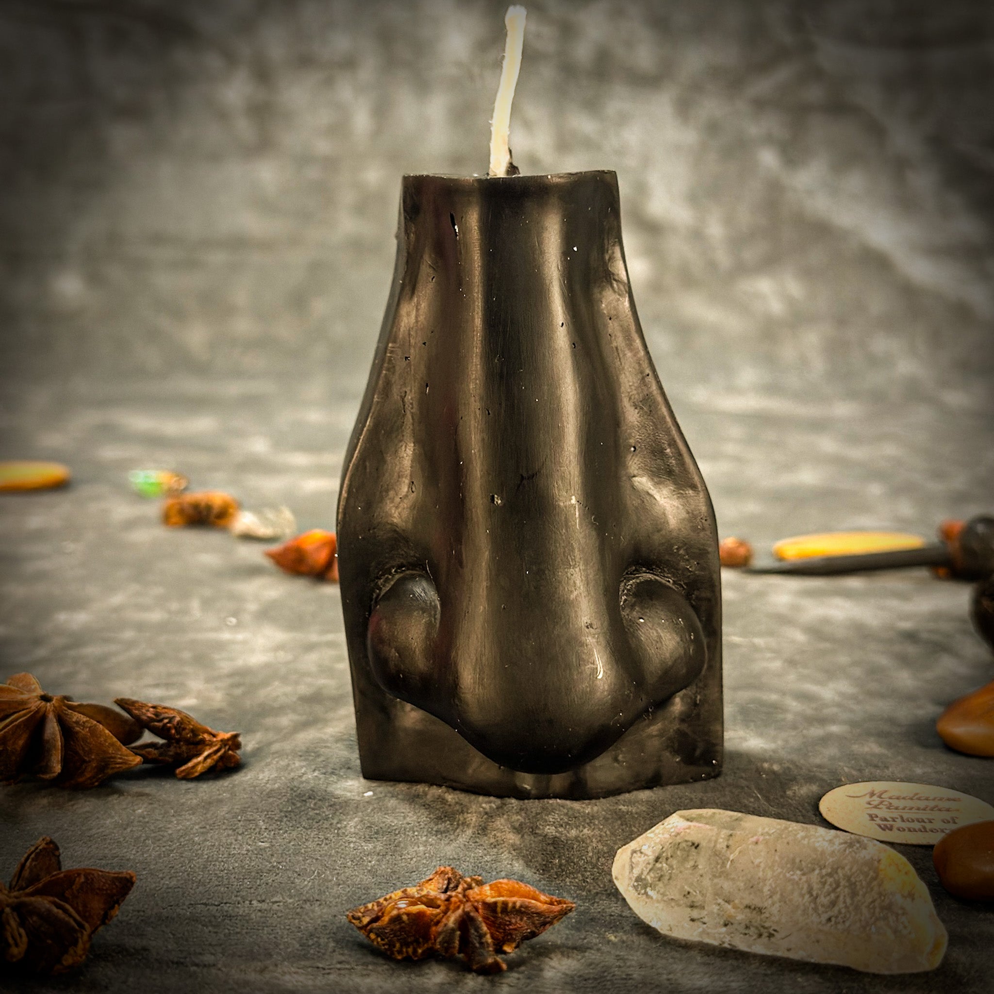 Beeswax Ex-Voto Nose Spell Candle - Clairalience, Intuition & Healing