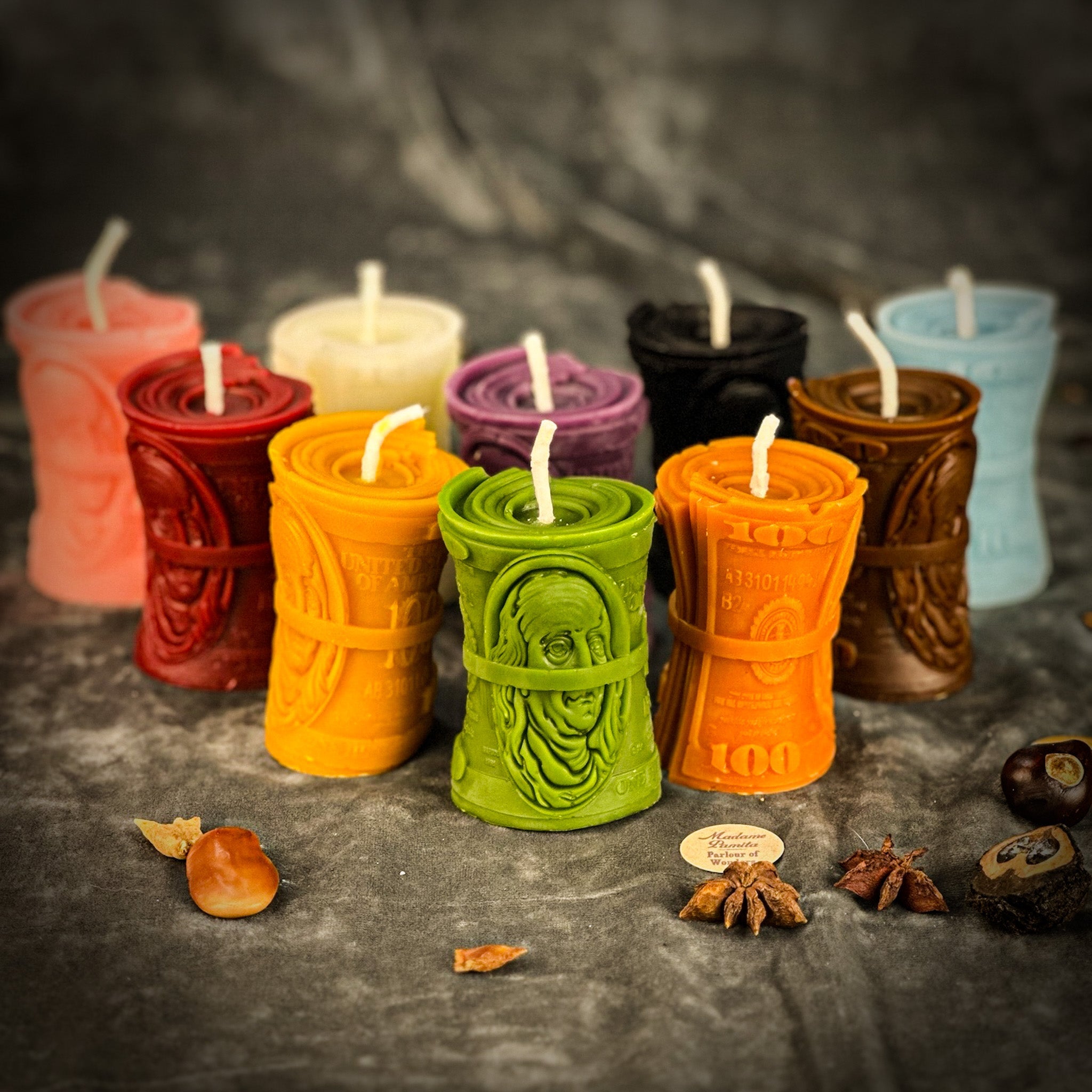 Beeswax Pay Me Spell Candle - Debt Collection & Fair Compensation