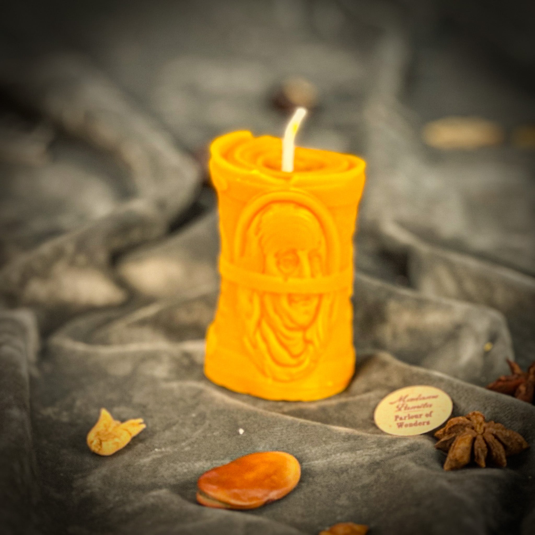 Beeswax Pay Me Spell Candle - Debt Collection & Fair Compensation