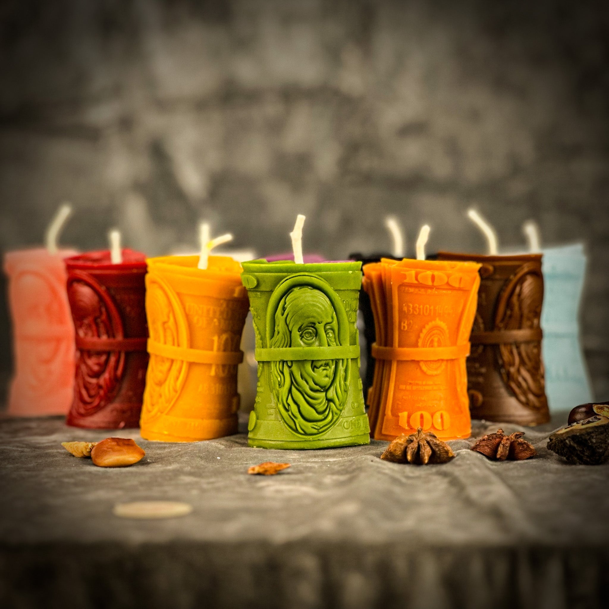 Beeswax Pay Me Spell Candle - Debt Collection & Fair Compensation
