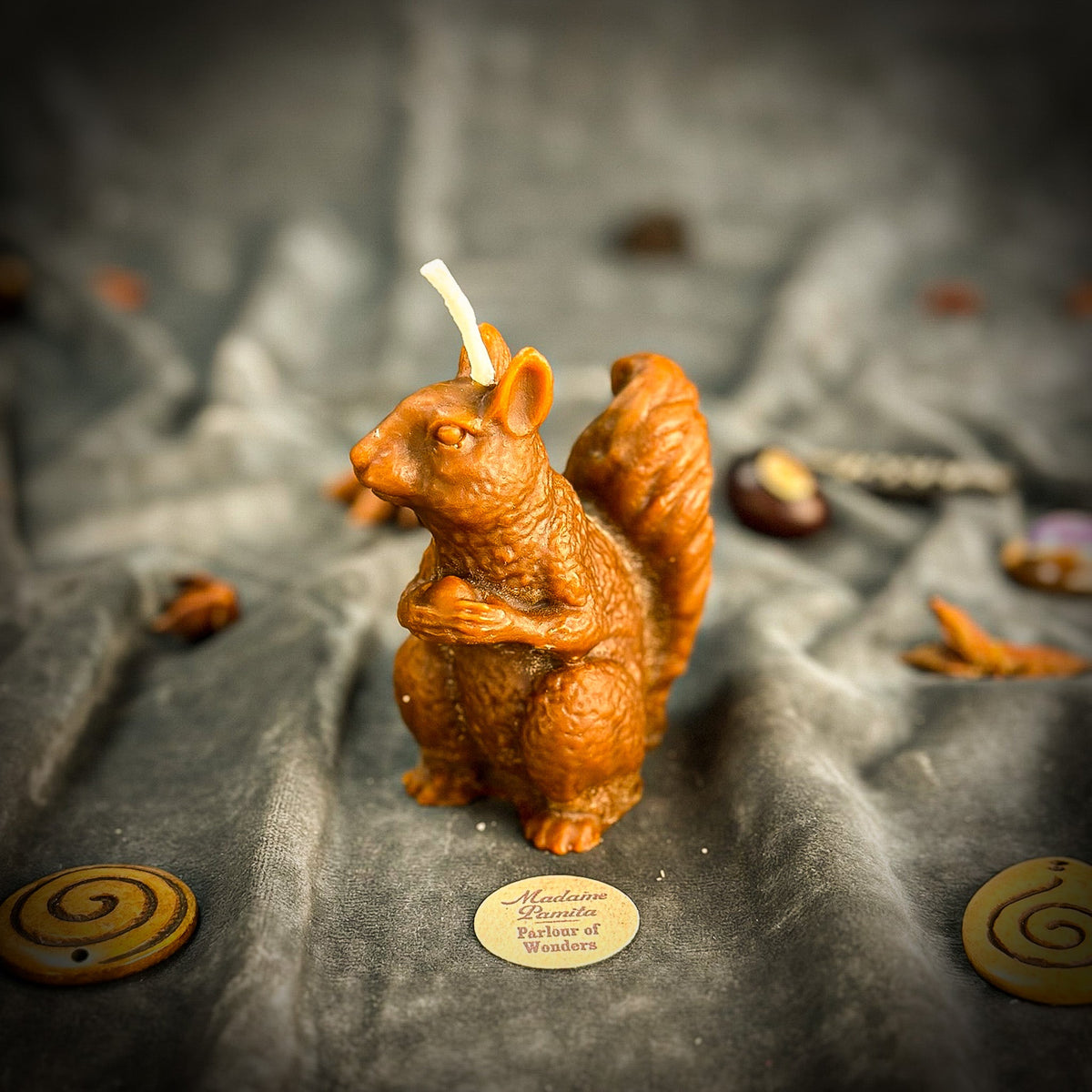 Squirrel of Abundance Candle Spell Kit - Prosperity & Wise Investments Magic
