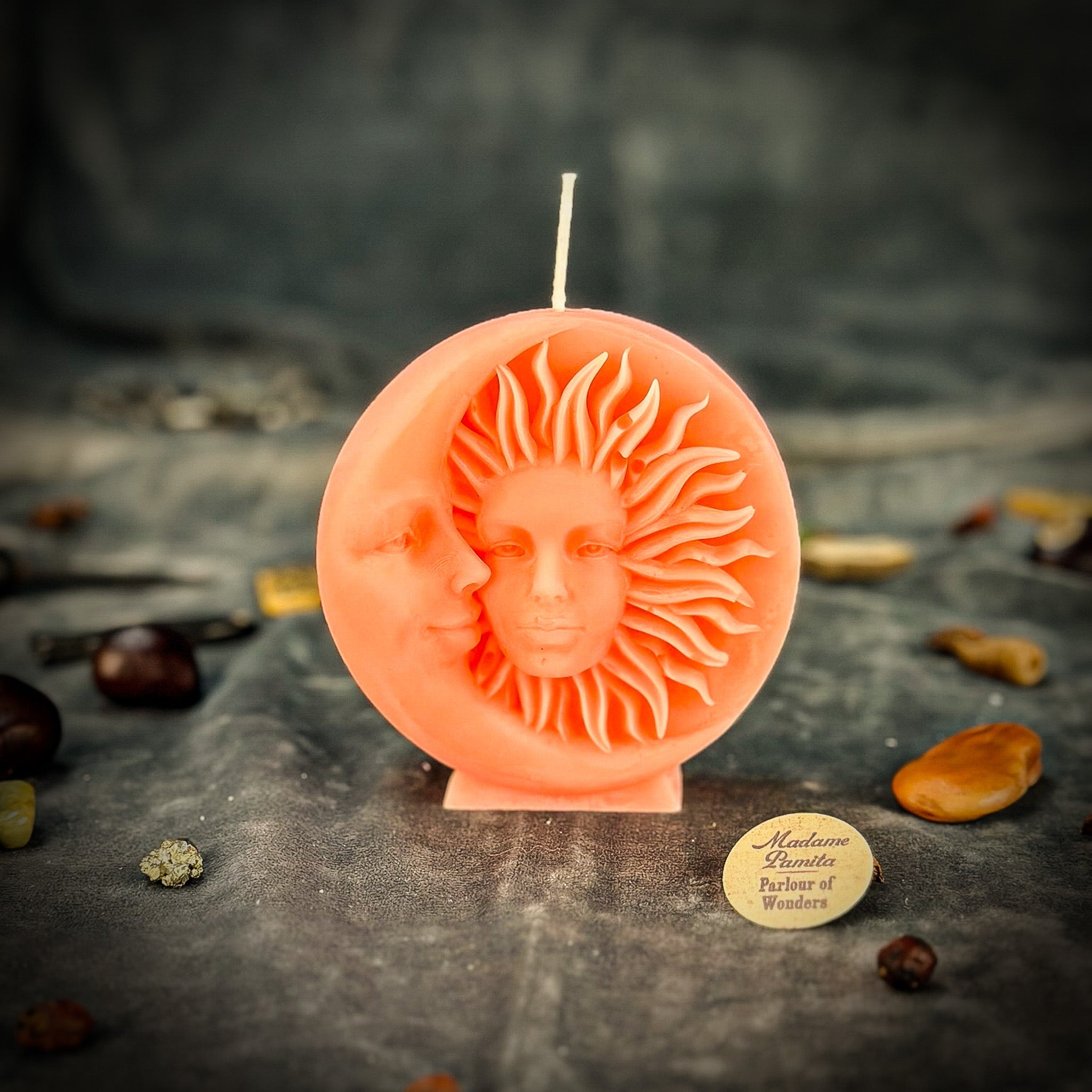 Beeswax Equinox and Solstice Spell Candle - Seasonal Magic & Balance