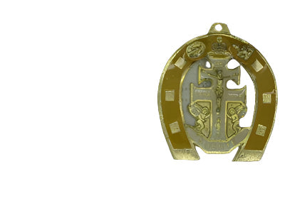 Colored Cruz de Caravaca Amulet (Large) Herradura