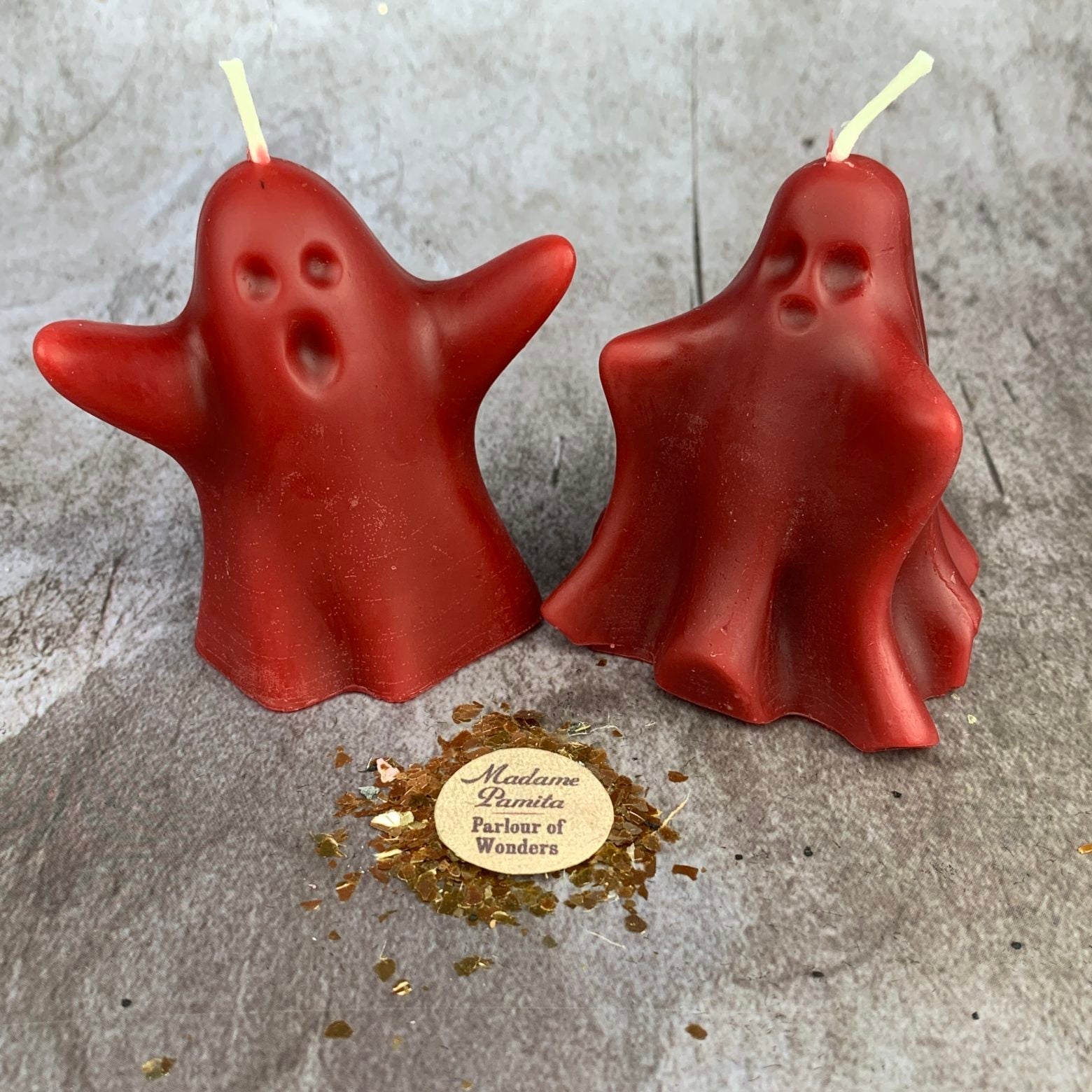 Beeswax Wishing Ghosts Spell Candle Set - Spirit Guide & Ancestor Magic