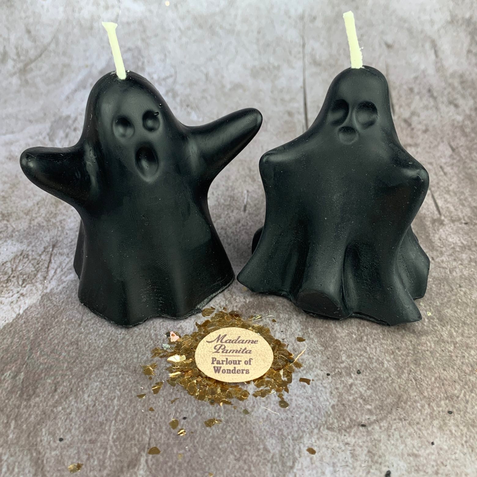 Beeswax Wishing Ghosts Spell Candle Set - Spirit Guide & Ancestor Magic