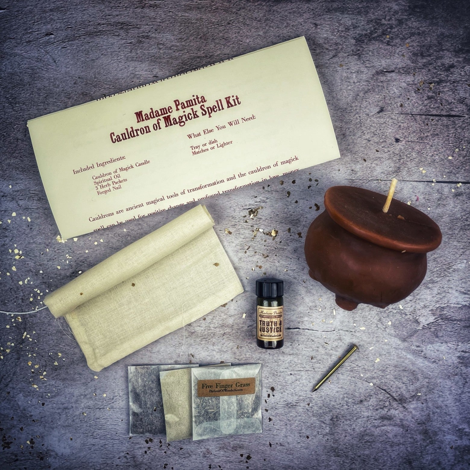Cauldron of Magick Candle Spell Kit - Transformation & Positive Change