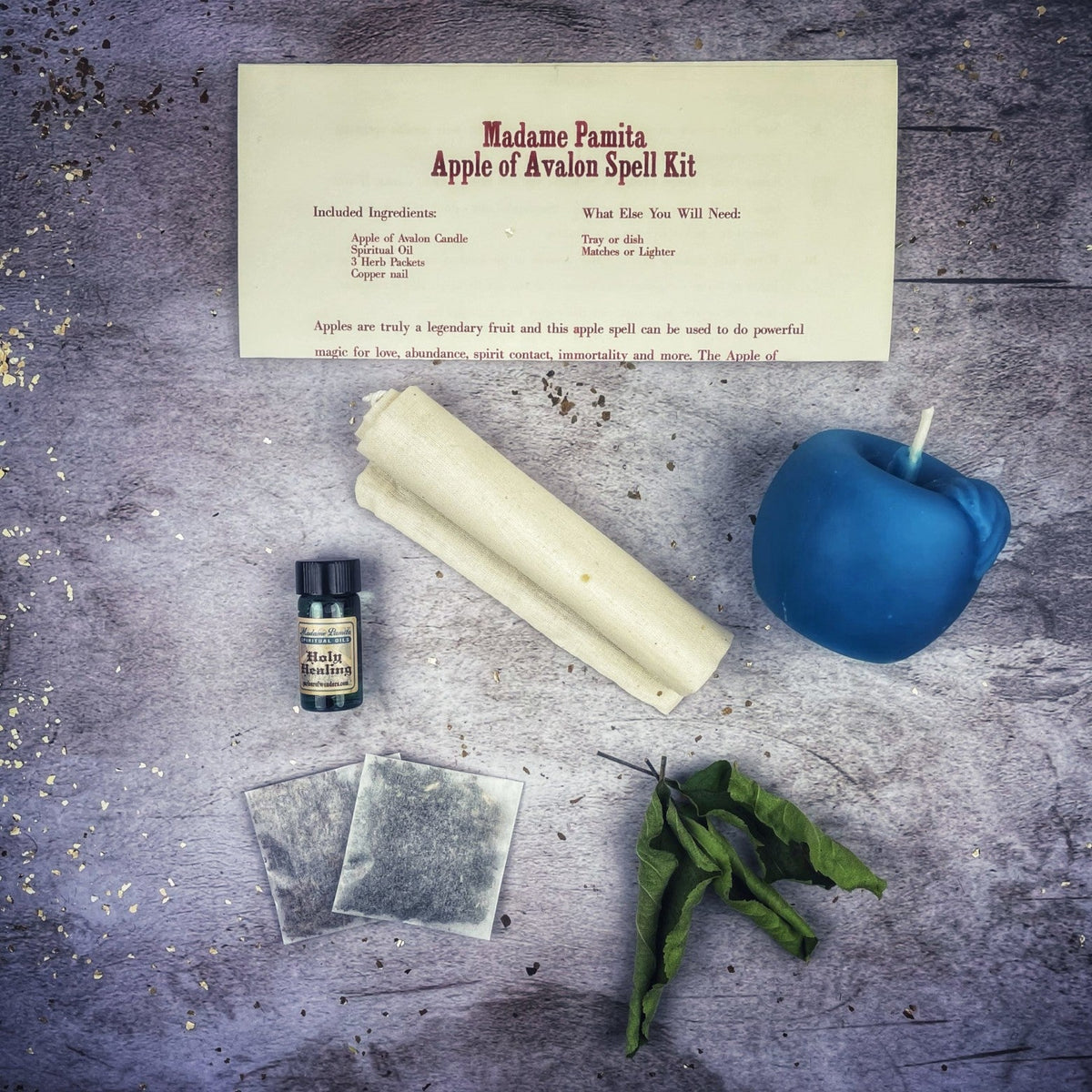 Apple of Avalon Candle Spell Kit - Love, Abundance & Ancient Magic