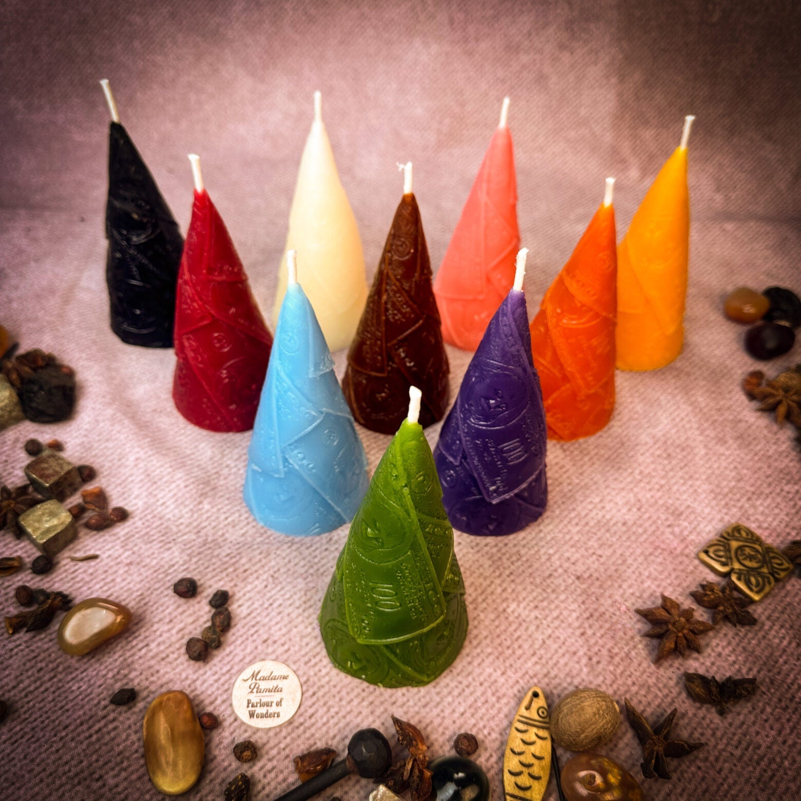 Beeswax Money Maker Spell Candle - Prosperity & Abundance Magic