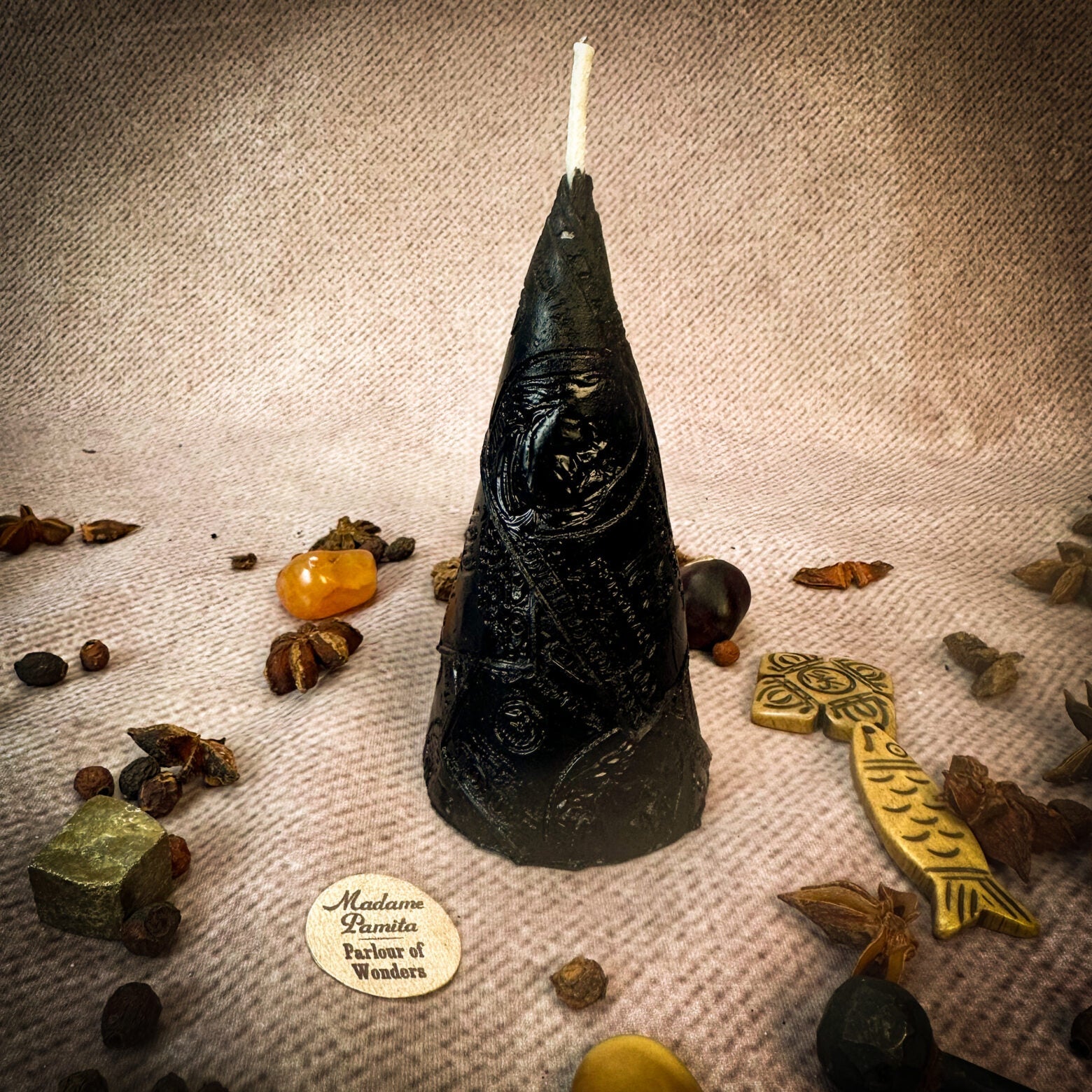Beeswax Money Maker Spell Candle - Prosperity & Abundance Magic