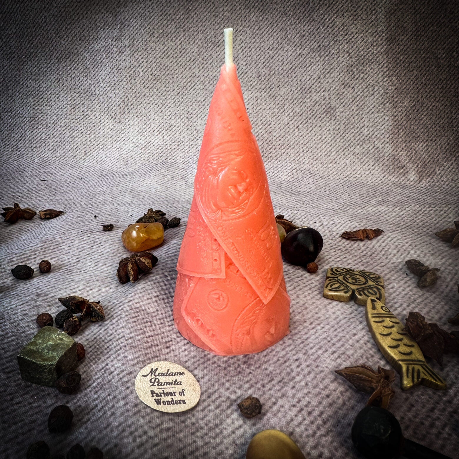 Beeswax Money Maker Spell Candle - Prosperity & Abundance Magic