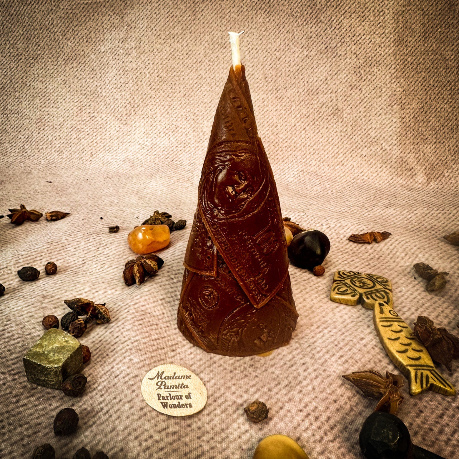 Beeswax Money Maker Spell Candle - Prosperity & Abundance Magic