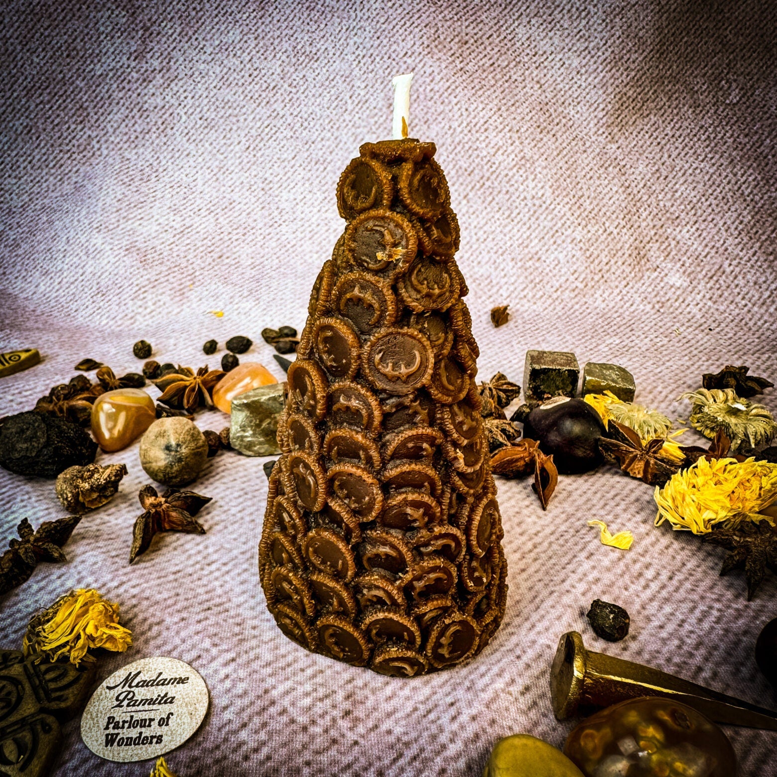 Cone of Coins Candle Spell Kit - Money Attraction & Prosperity Magic