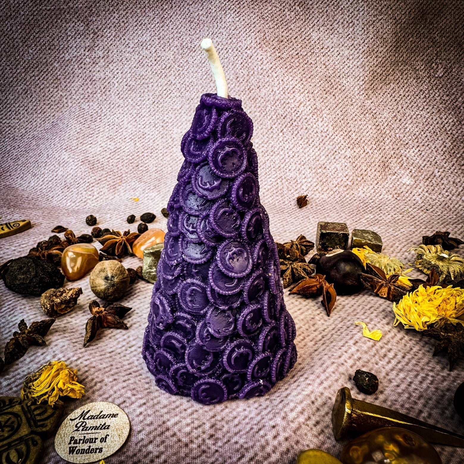 Cone of Coins Candle Spell Kit - Money Attraction & Prosperity Magic
