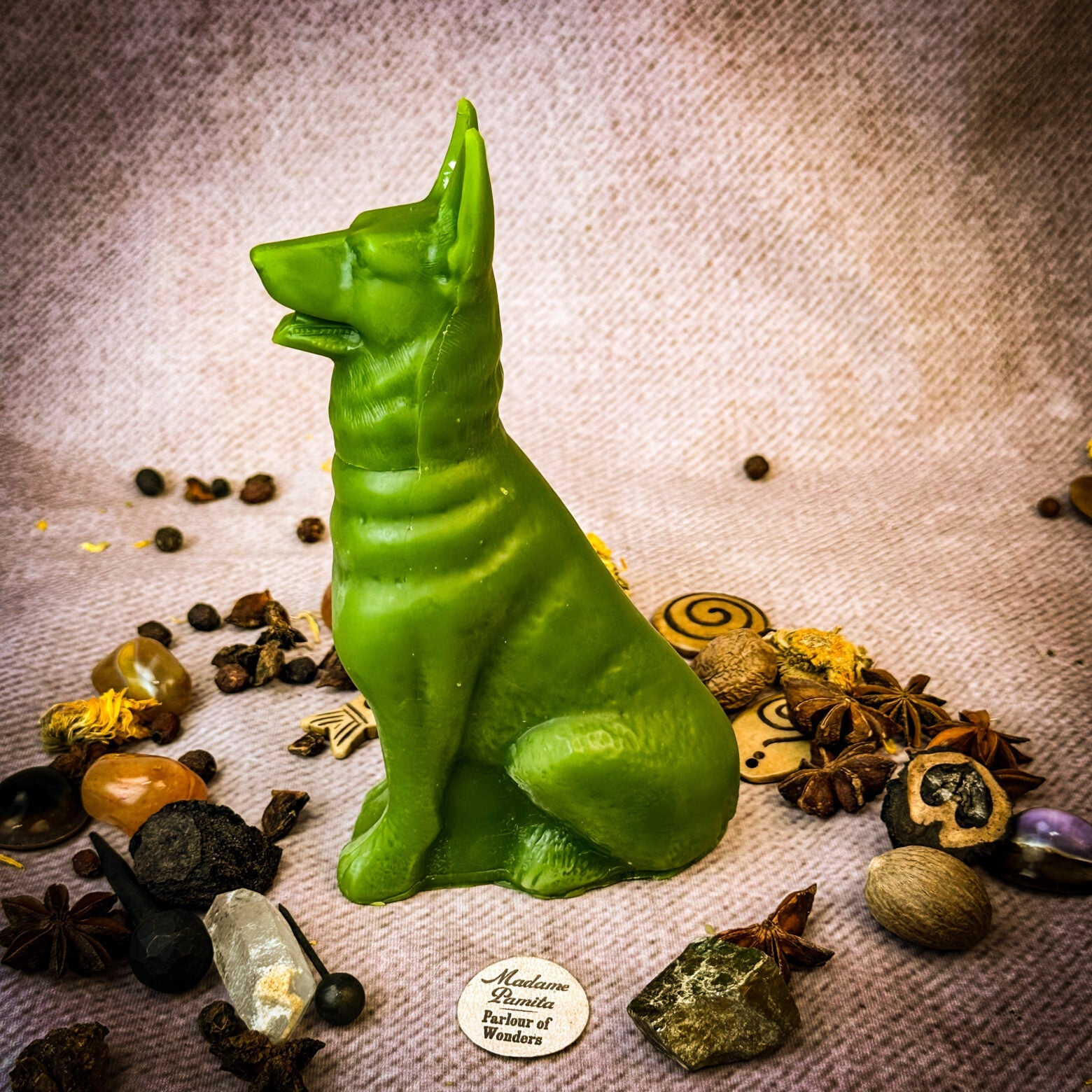 Beeswax Faithful Dog Spell Candle - Loyalty, Fidelity & Unconditional Love