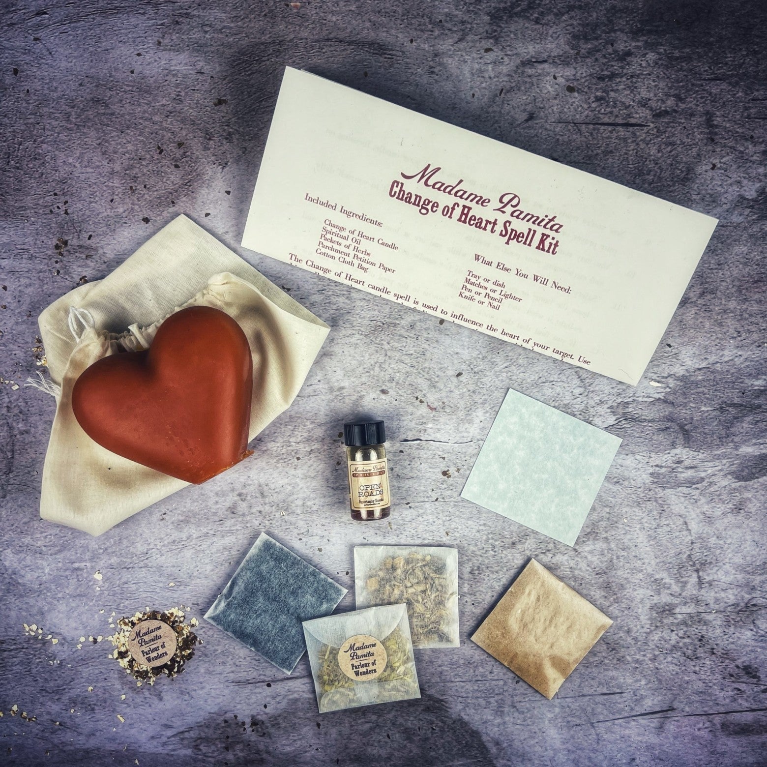 Change of Heart Candle Spell Kit - Love Reconciliation & Emotional Healing