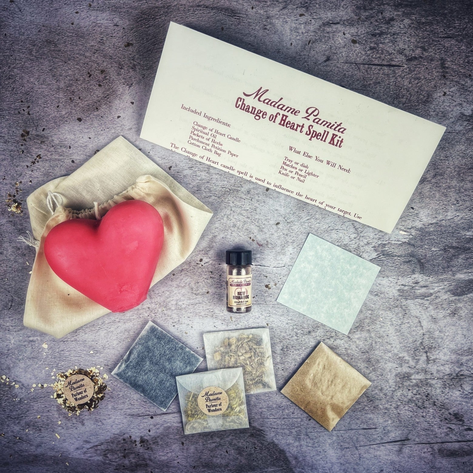 Change of Heart Candle Spell Kit - Love Reconciliation & Emotional Healing