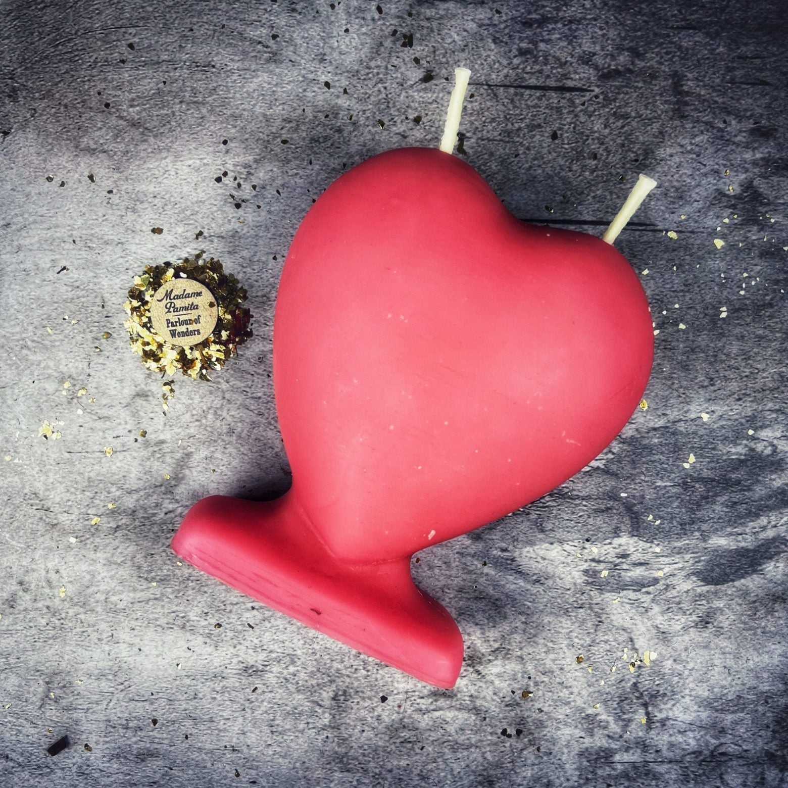 Beeswax Twin Flame Love Spell Candle - Soul Mate & True Love Magic