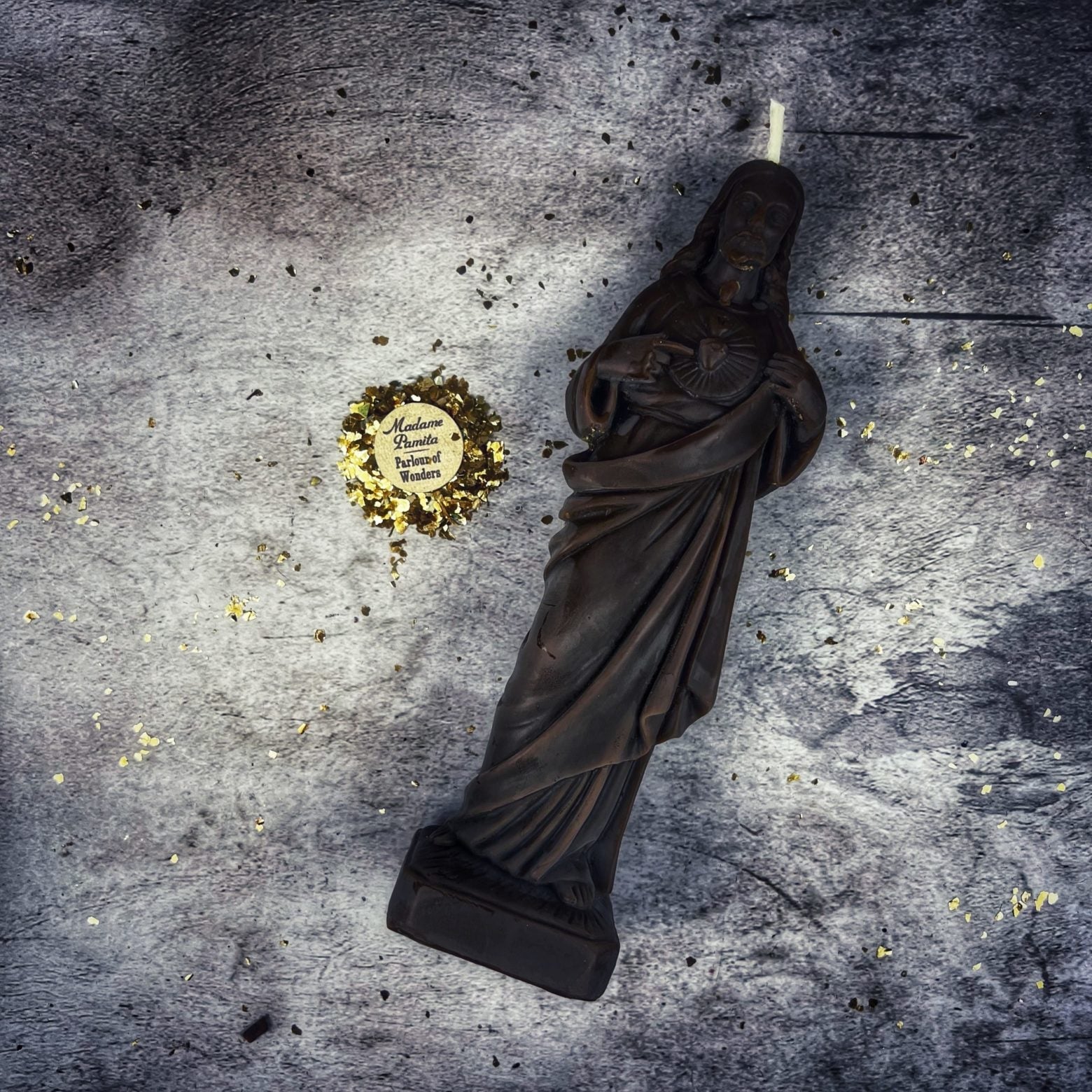 Beeswax Sacred Heart of Jesus Spell Candle - Divine Love & Miracles