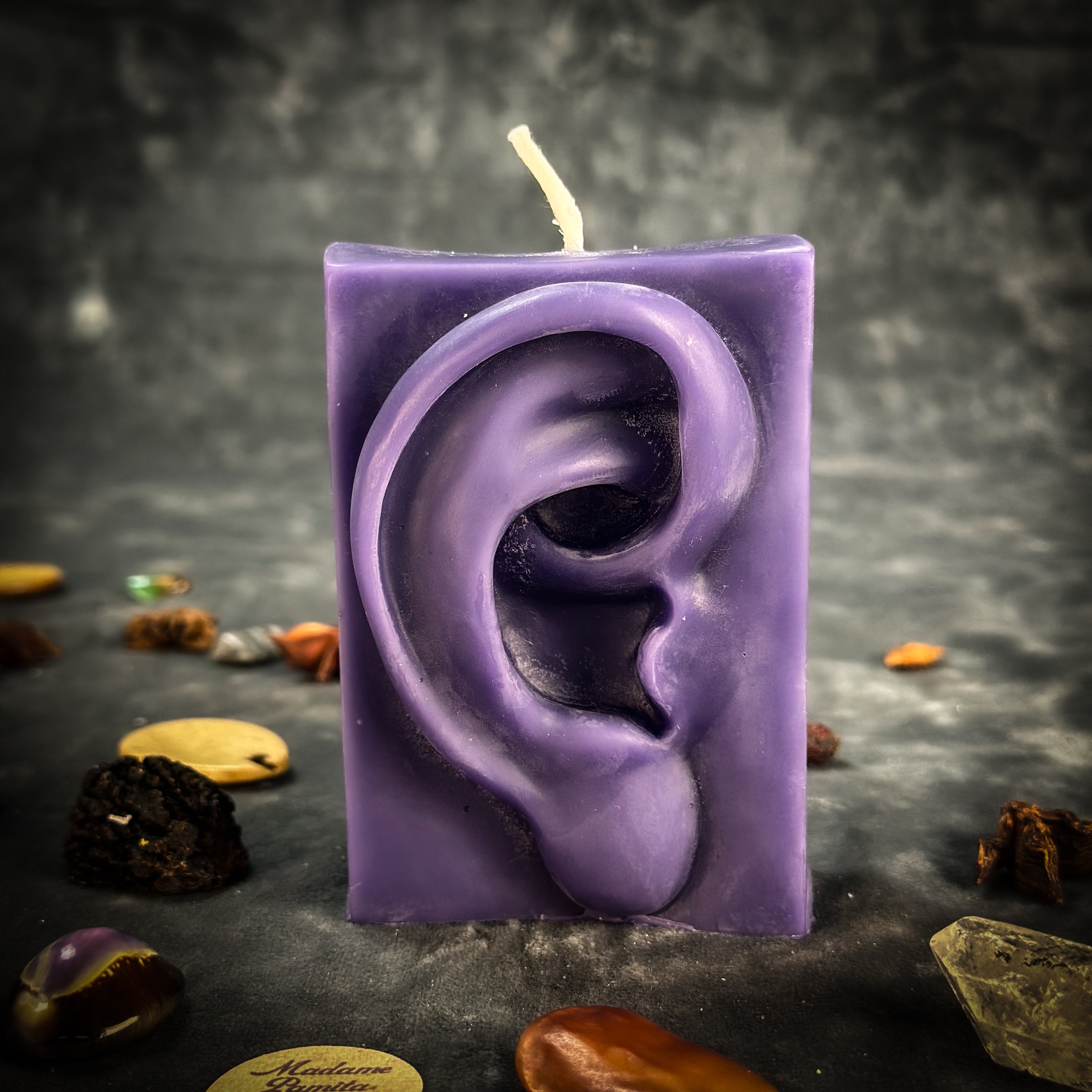 Beeswax Ex-Voto Ear Spell Candle - Healing, Being Heard & Clairaudience