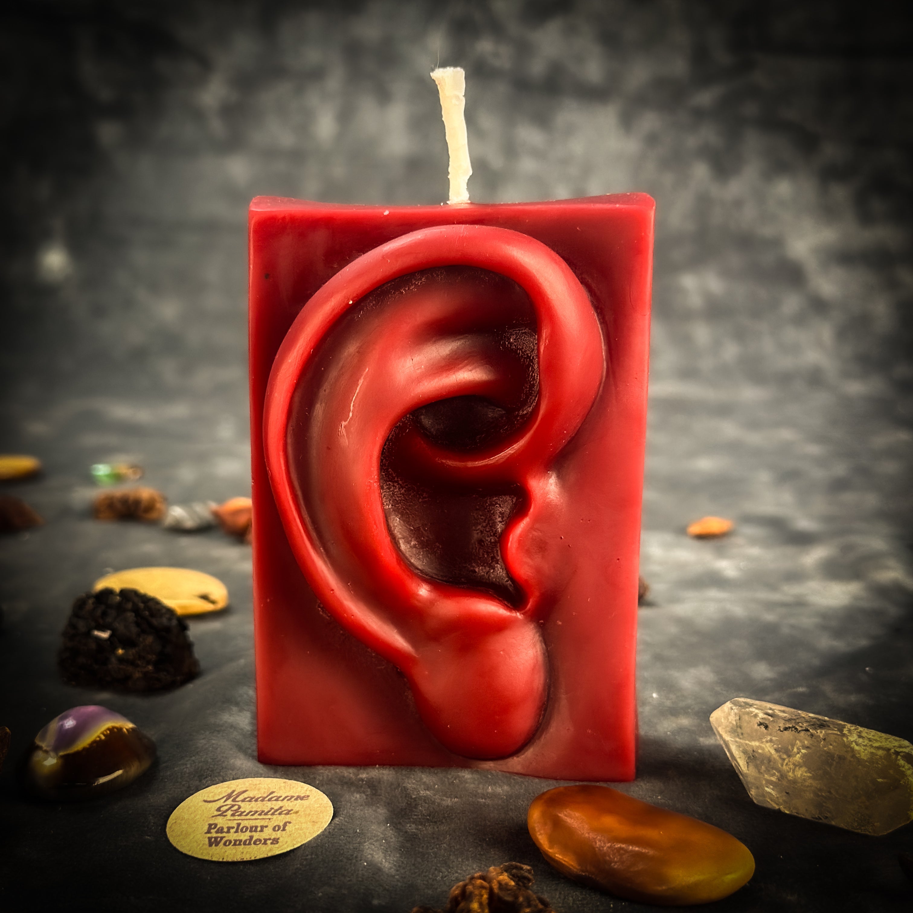 Beeswax Ex-Voto Ear Spell Candle - Healing, Being Heard & Clairaudience