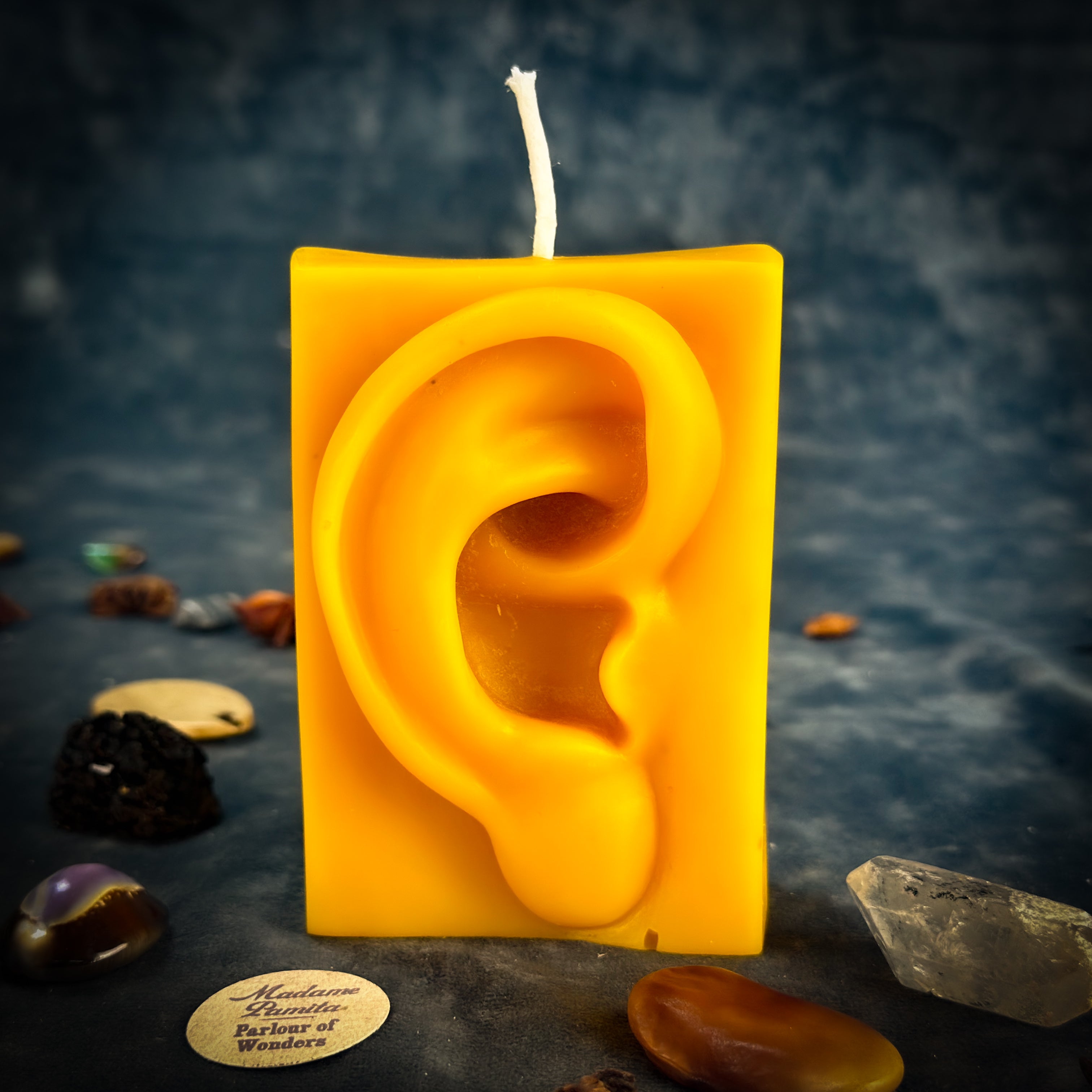 Beeswax Ex-Voto Ear Spell Candle - Healing, Being Heard & Clairaudience