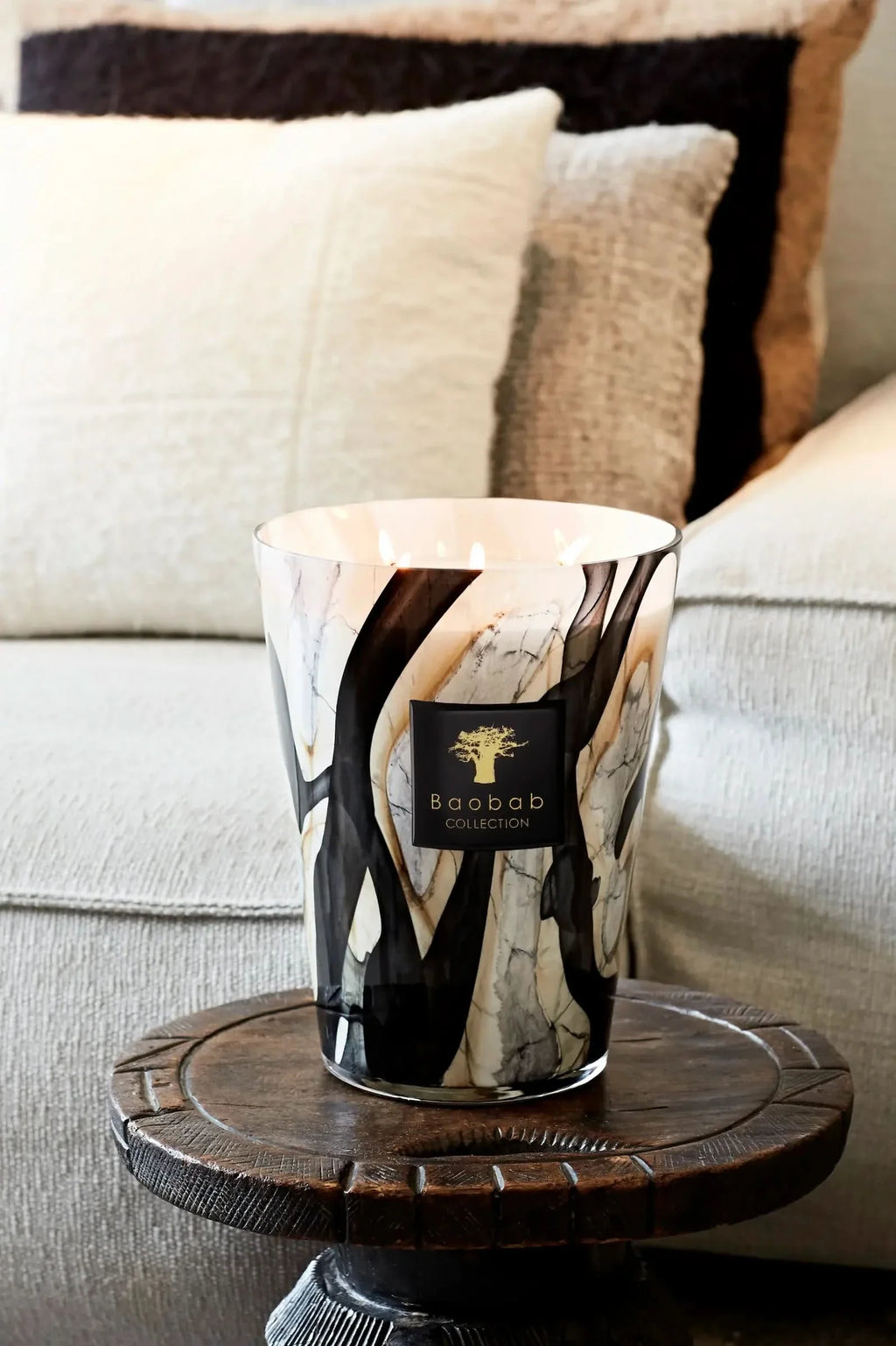 Baobab Collection Stones Marble Candle