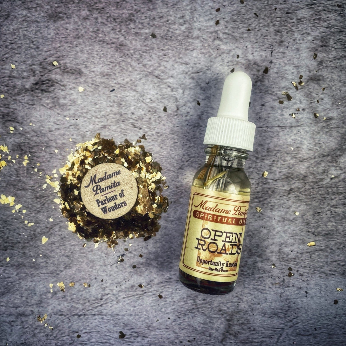 Open Roads Oil by Madame Pamita