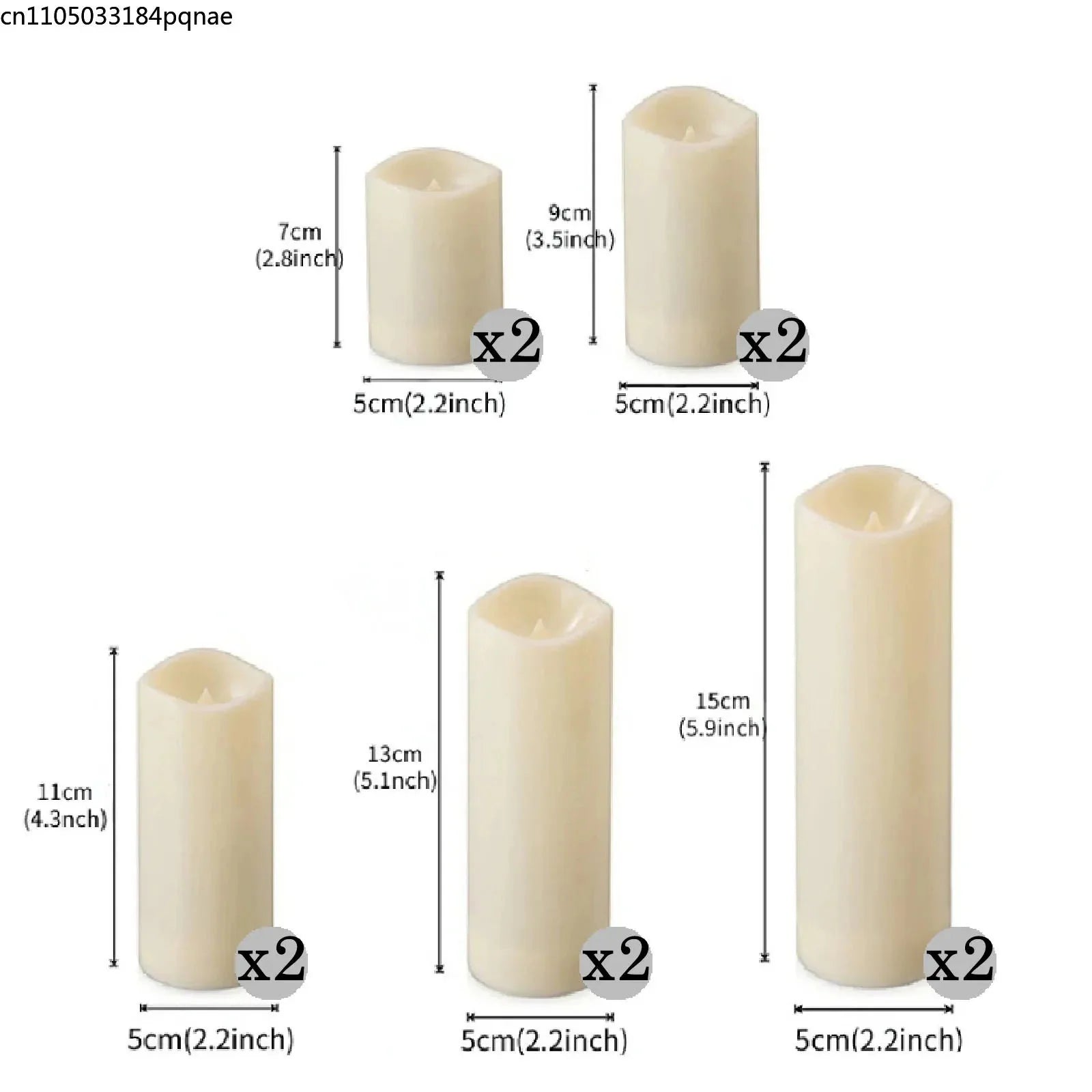 10-120pcs Flameless LED Flickering Pillar Candles – Battery-Operated, Safe, and Reusable for Weddings, Parties, and Home Décor