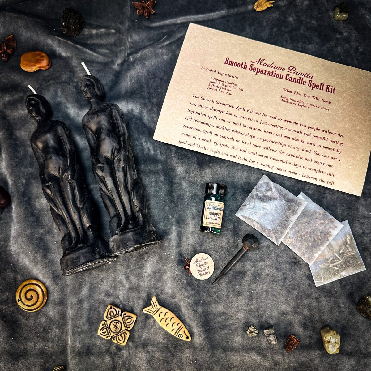 Smooth Separation Candle Spell Kit - Human/Human | Peaceful Parting