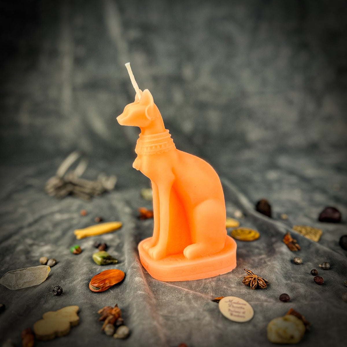 Bast Candle Spell Kit - Egyptian Goddess Protection & Fertility Magic