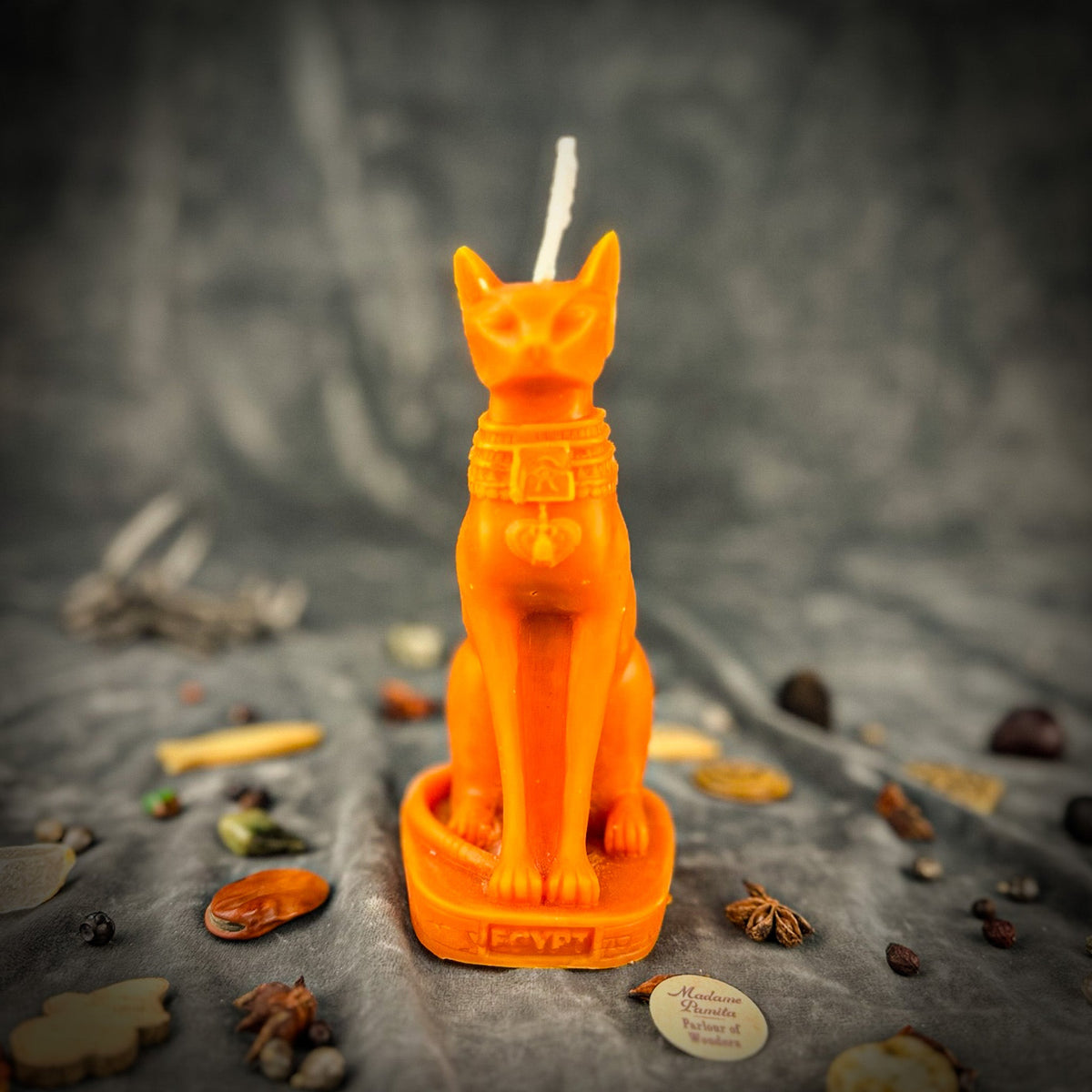 Bast Candle Spell Kit - Egyptian Goddess Protection & Fertility Magic