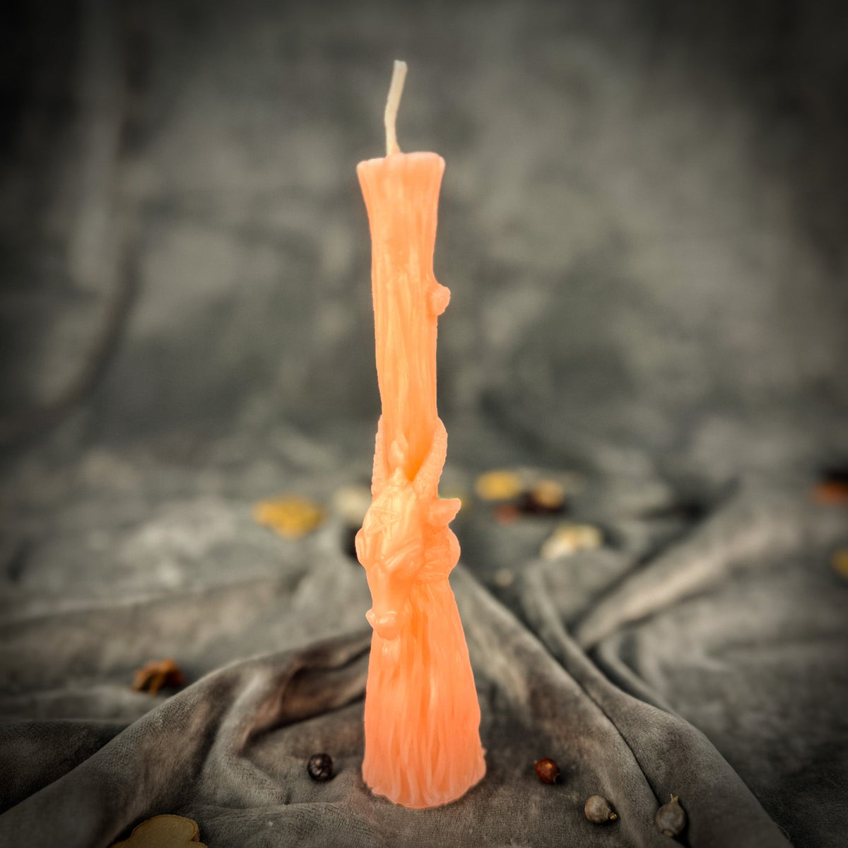 Sacred Goat Broom Candle Spell Kit - Banishing and Protection
