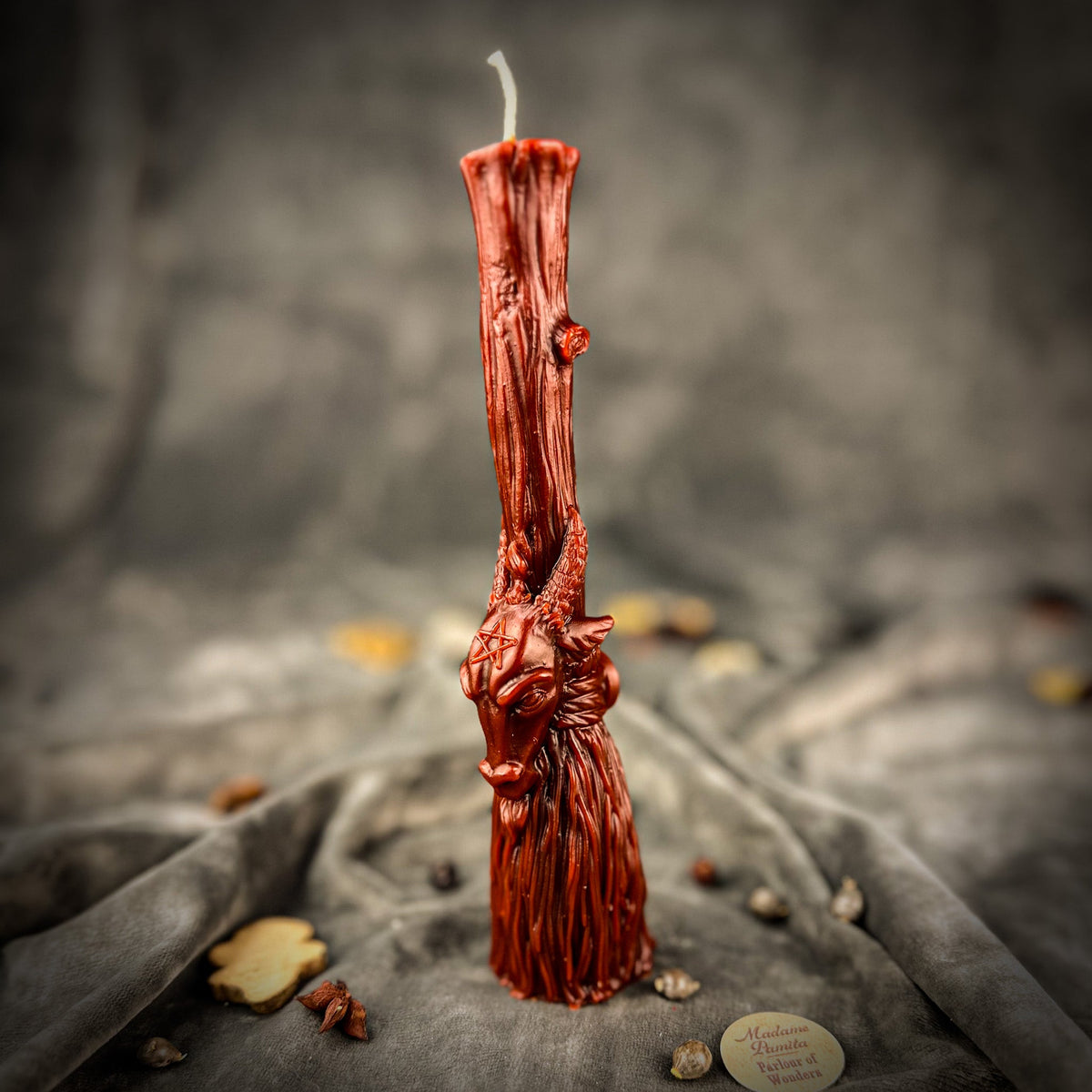 Sacred Goat Broom Candle Spell Kit - Banishing and Protection