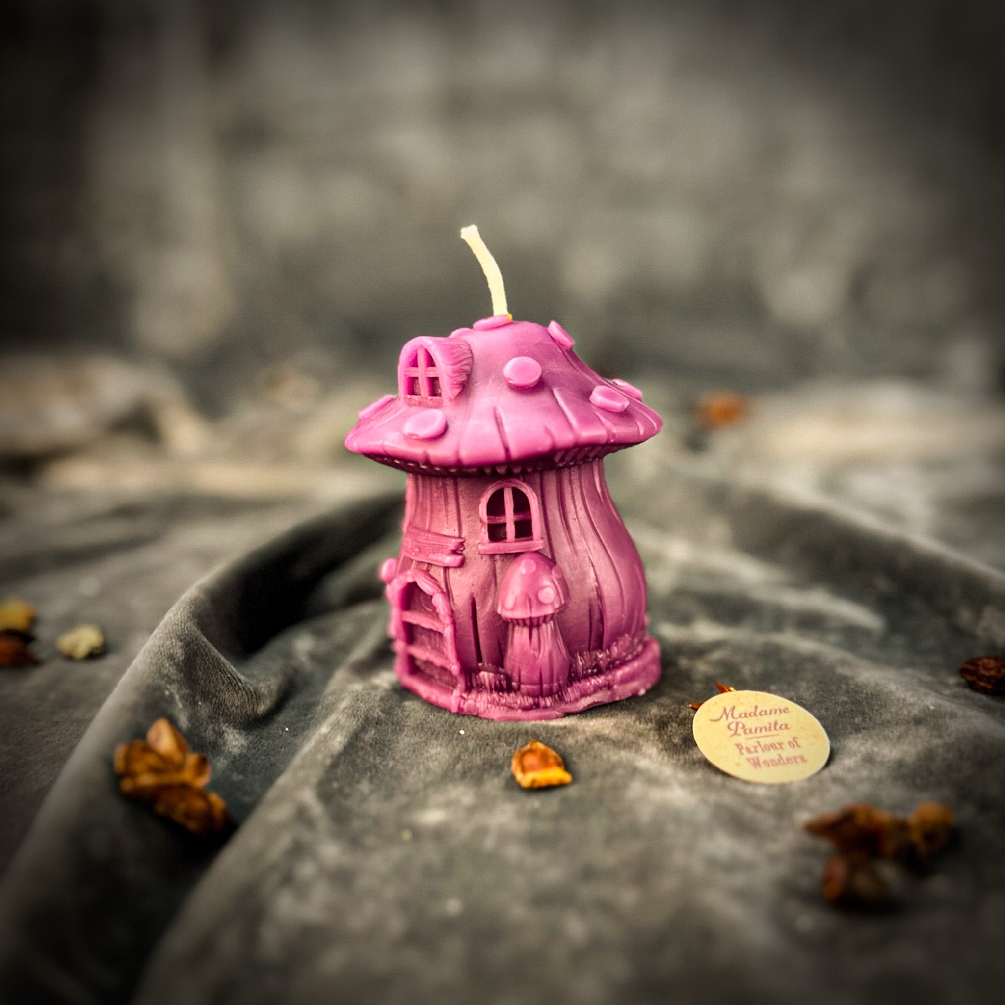 Cleansing Mushroom Fairy Hut Candle Spell Kit - Purification & Renewal Magic