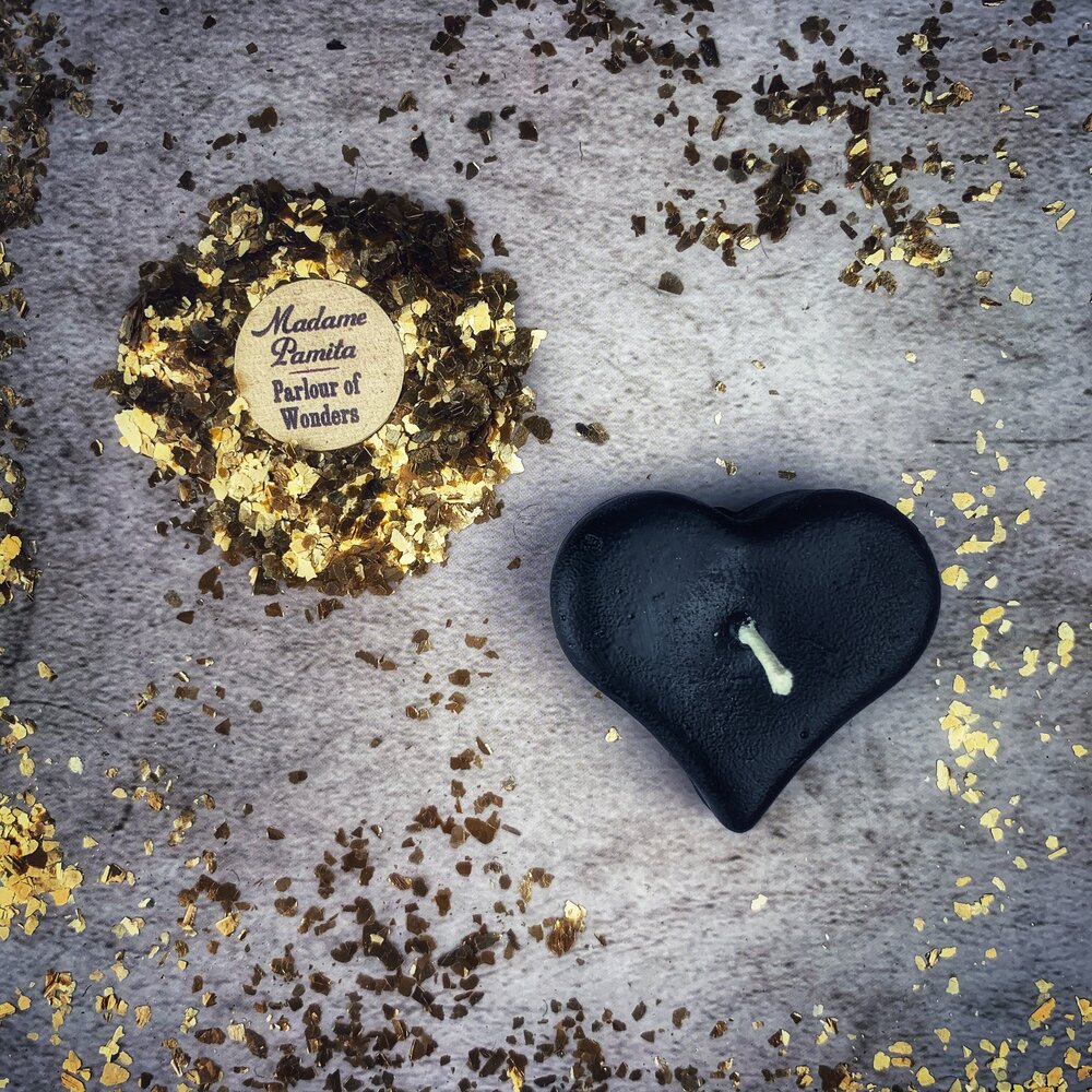 Mini Heart Candle Spell Kit - Love Influence & Emotional Healing Magic